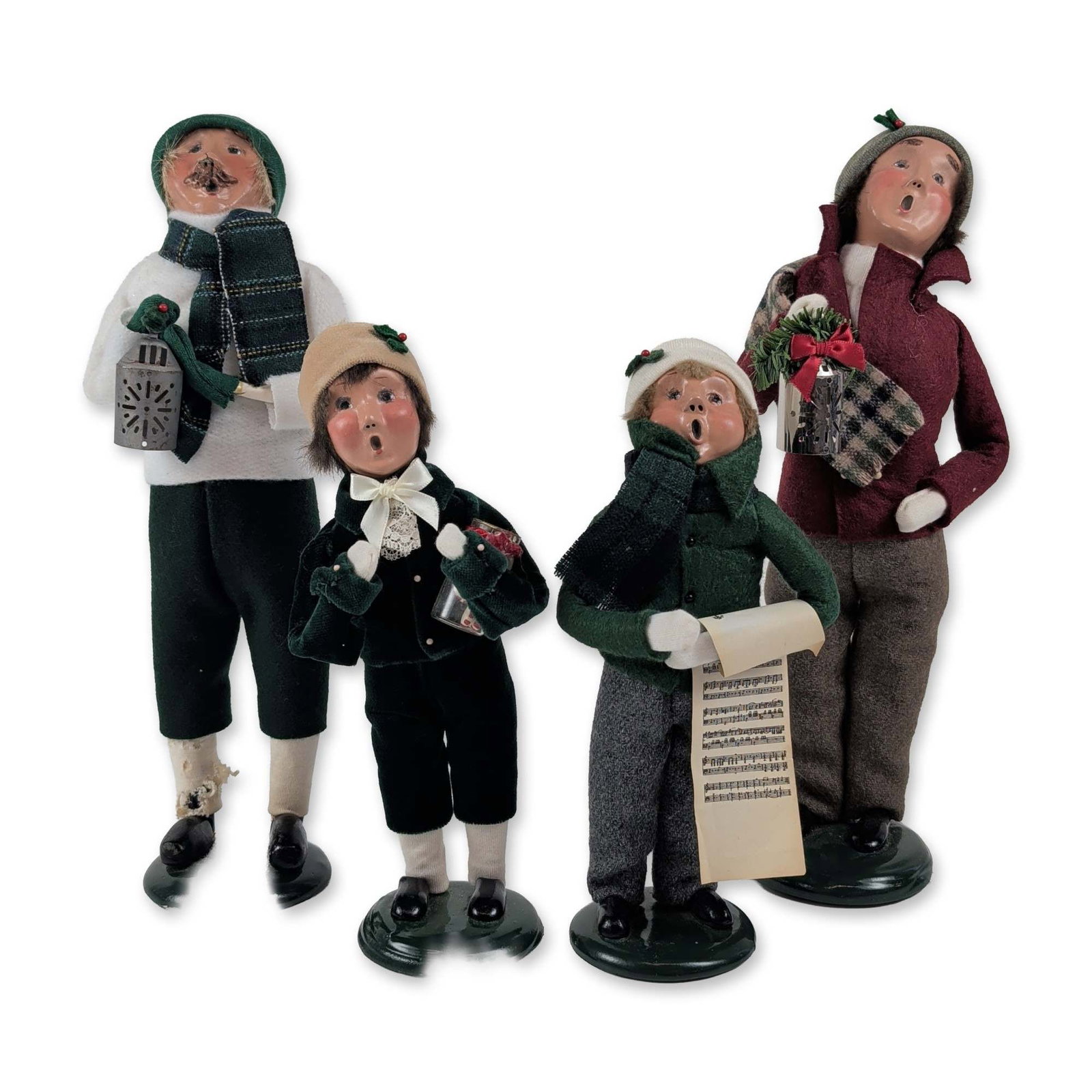 4pc Byers Choice Handcrafted Fabric Christmas Carolers (1 of 6)