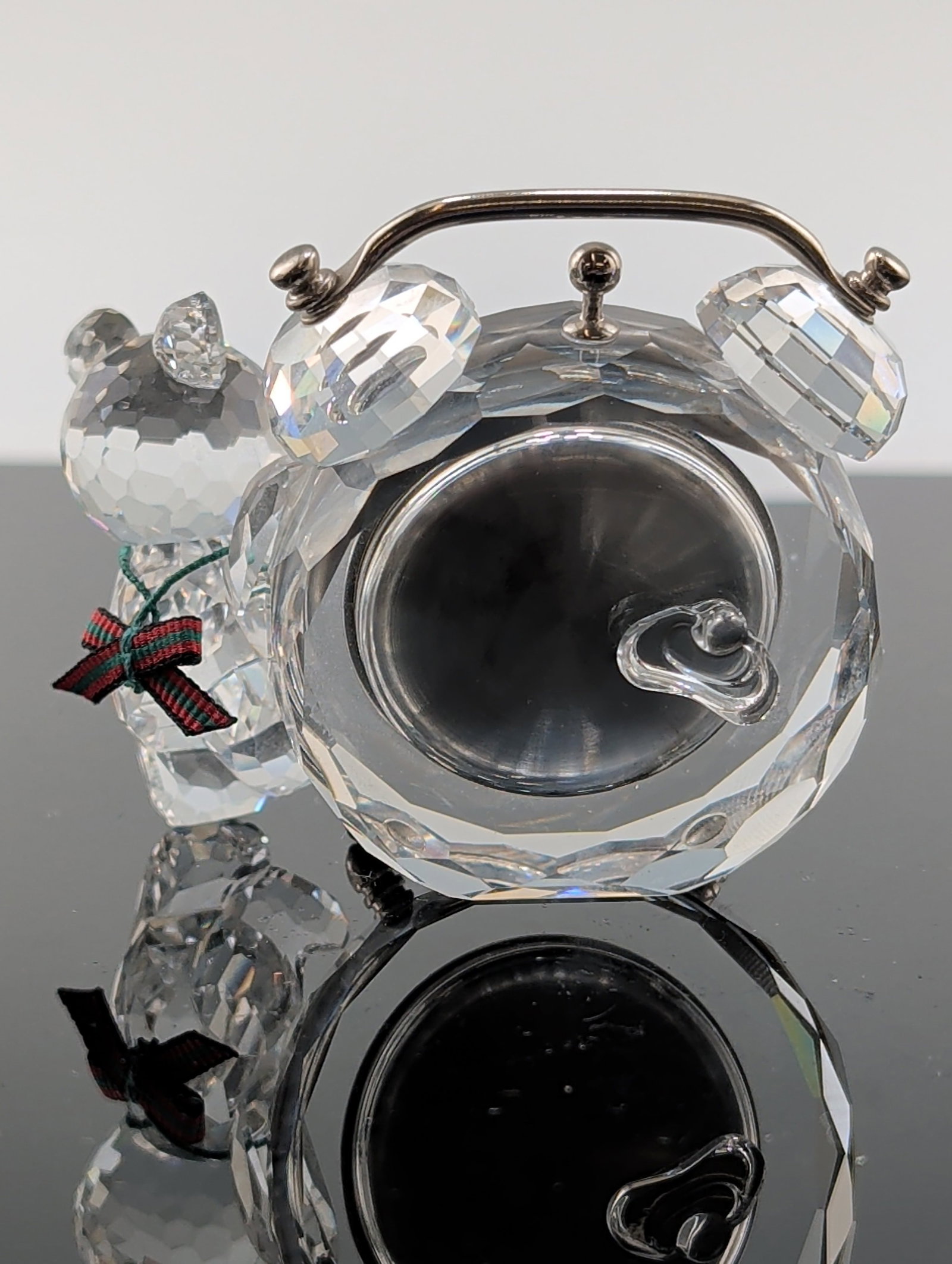 Swarovski Kris Bear Crystal Table Clock - 2