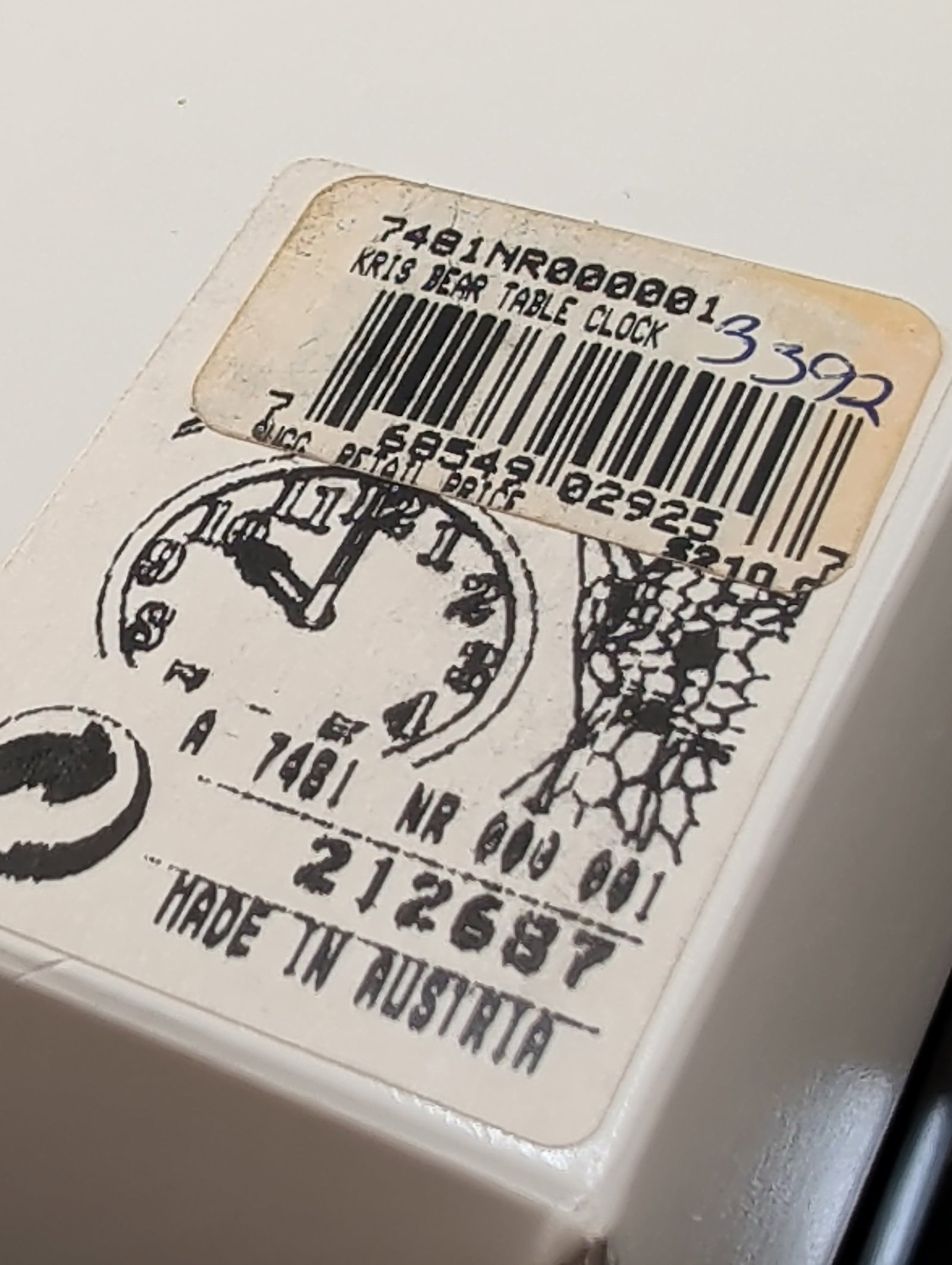 Swarovski Kris Bear Crystal Table Clock - 6