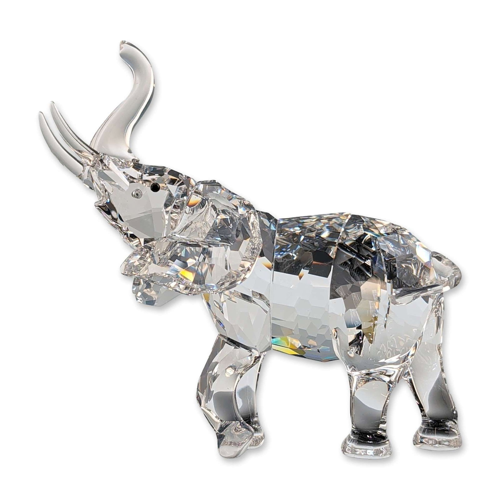 Swarovski Faceted Crystal Mother Elephant Figurine (1 of 5)
