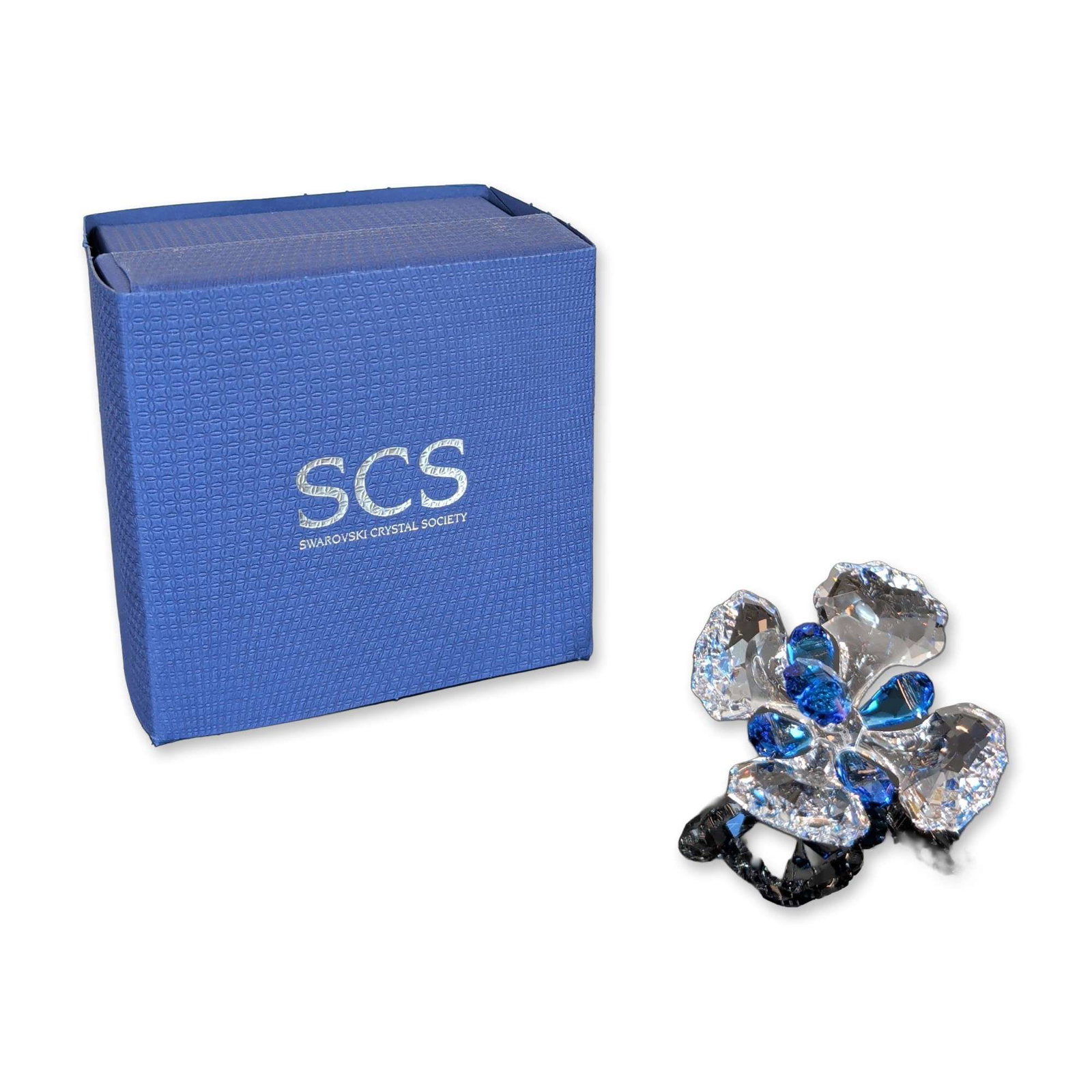 Swarovski SCS Peacock Flower Crystal Figurine (1 of 6)