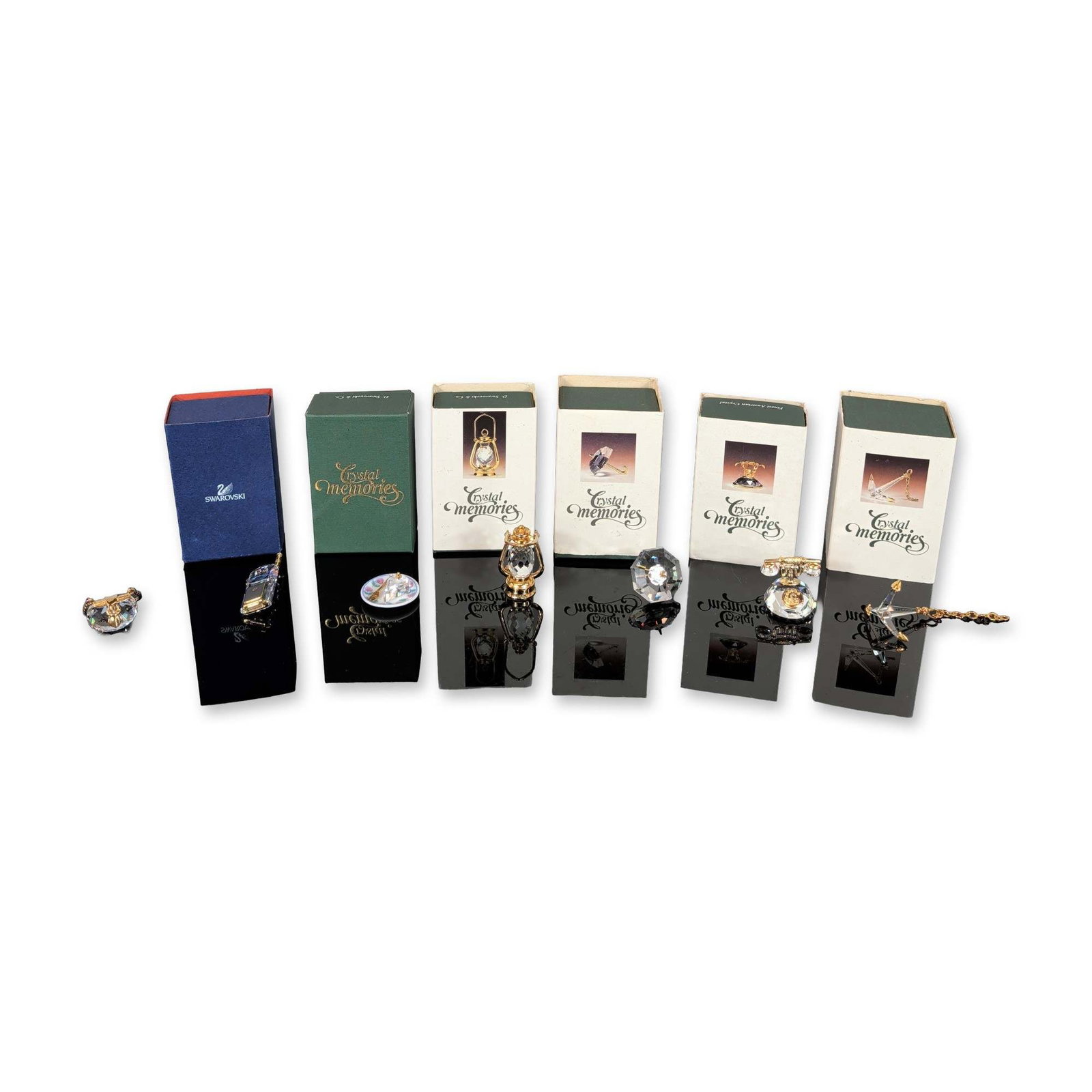 7pc Swarovski Crystal Memories Gold-Toned Miniature Collection (1 of 5)