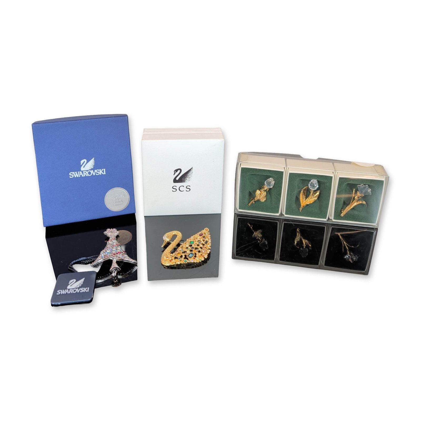 5pc Swarovski Crystal Brooches and Pins (1 of 4)