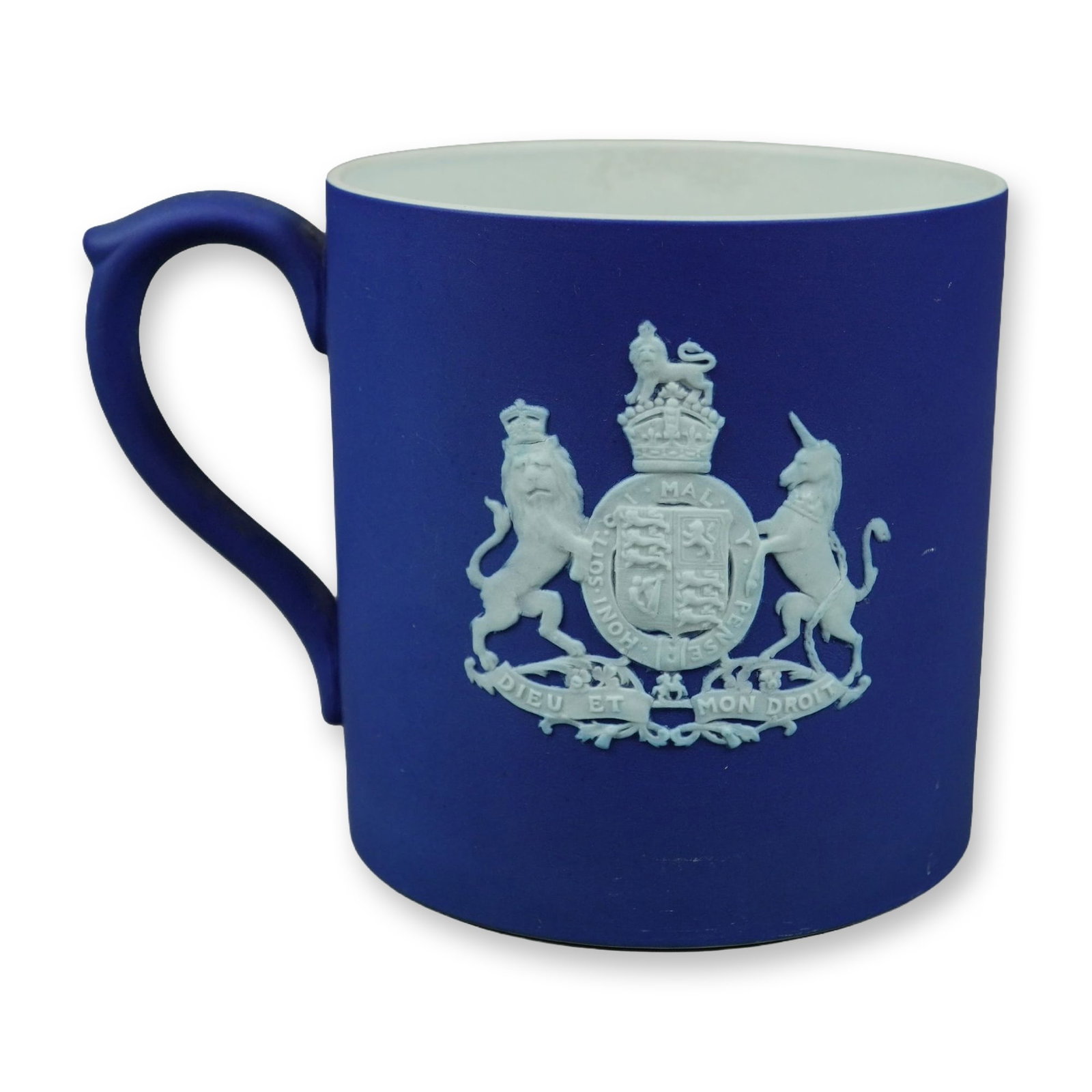 Wedgwood Cobalt Blue Jasperware King Edward VIII 1937 Coronation Commemorative Mug (1 of 3)
