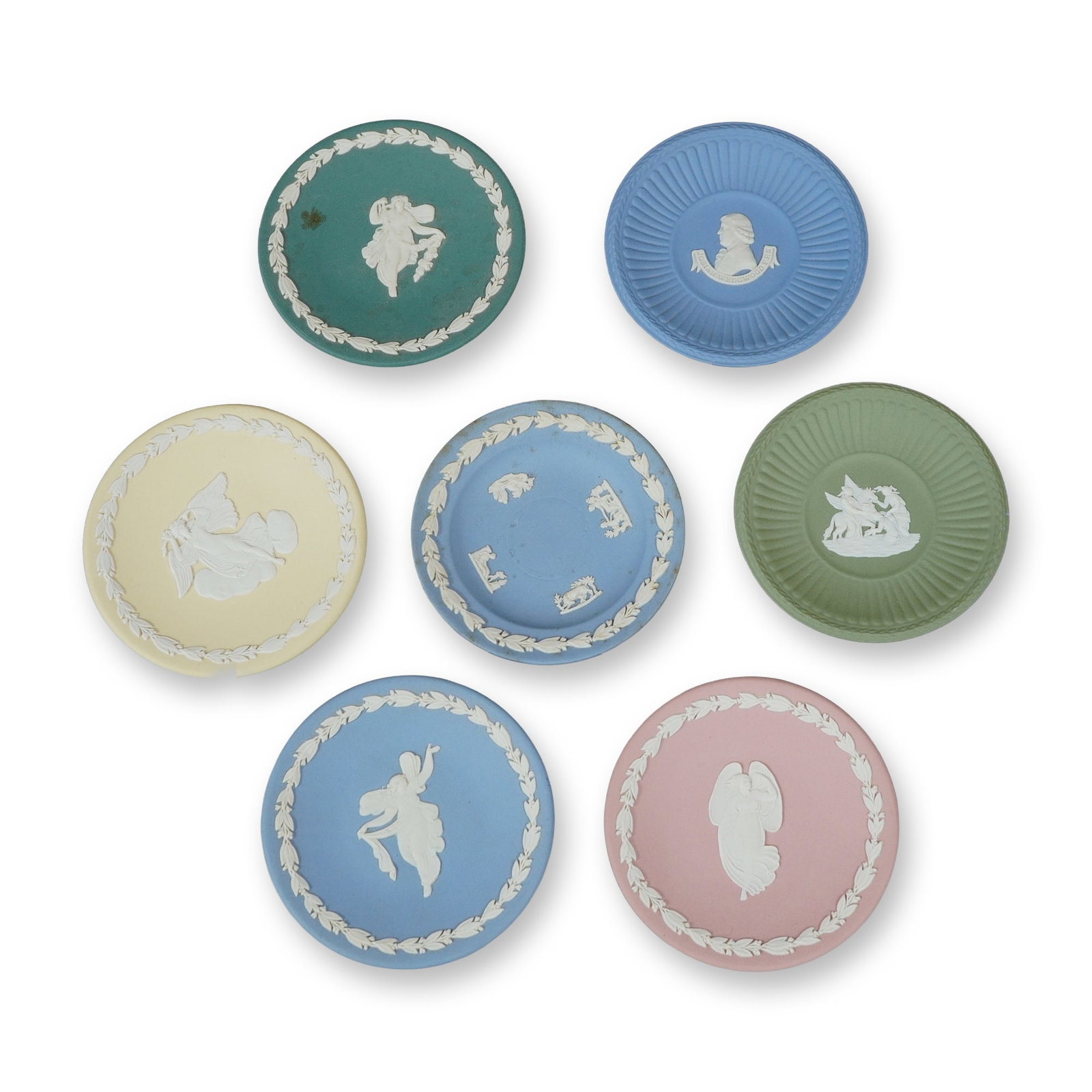 7pc Wedgwood Jasperware Small Dishes (1 of 3)