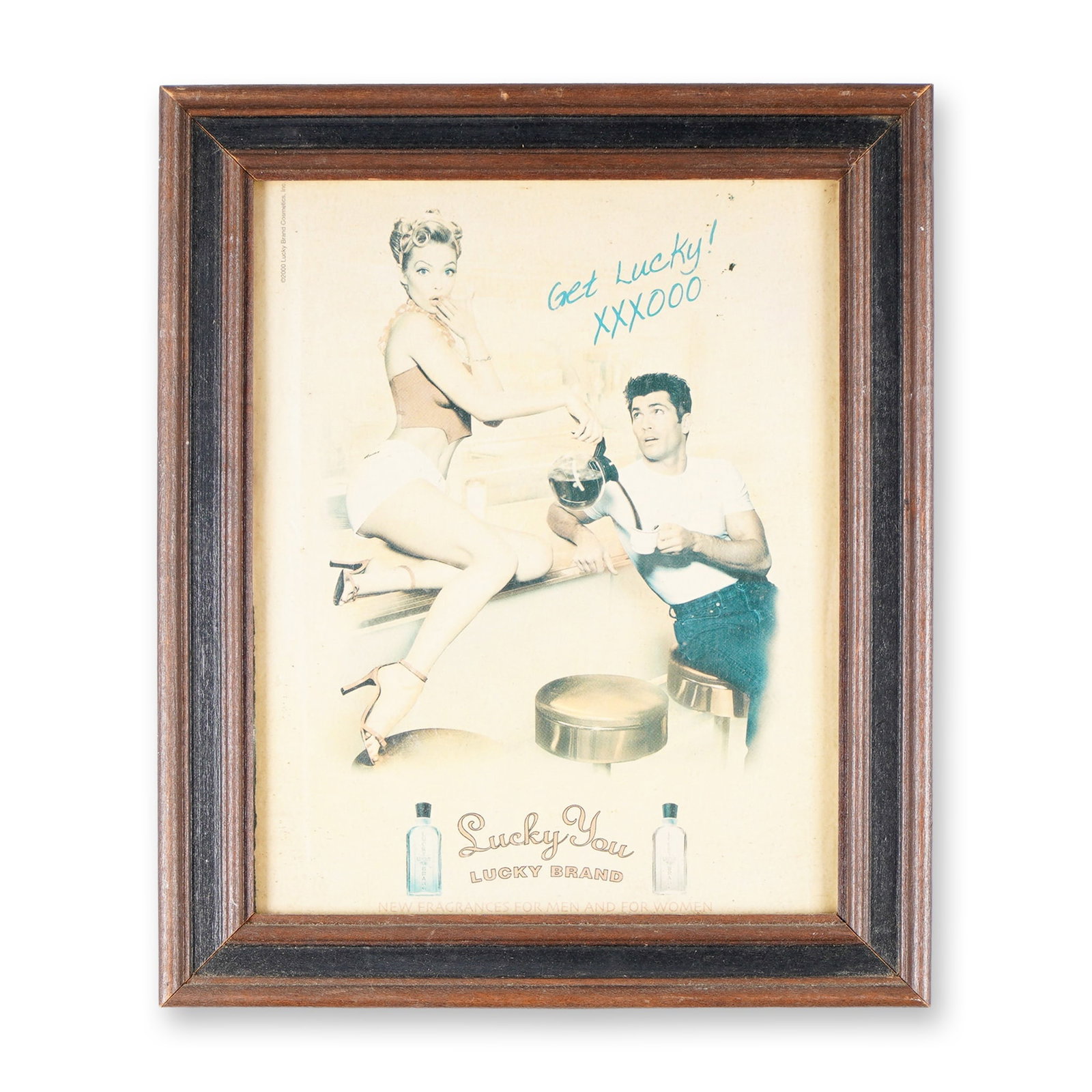 Lucky Brand "Lucky You" Framed Ad Poster (1 of 3)
