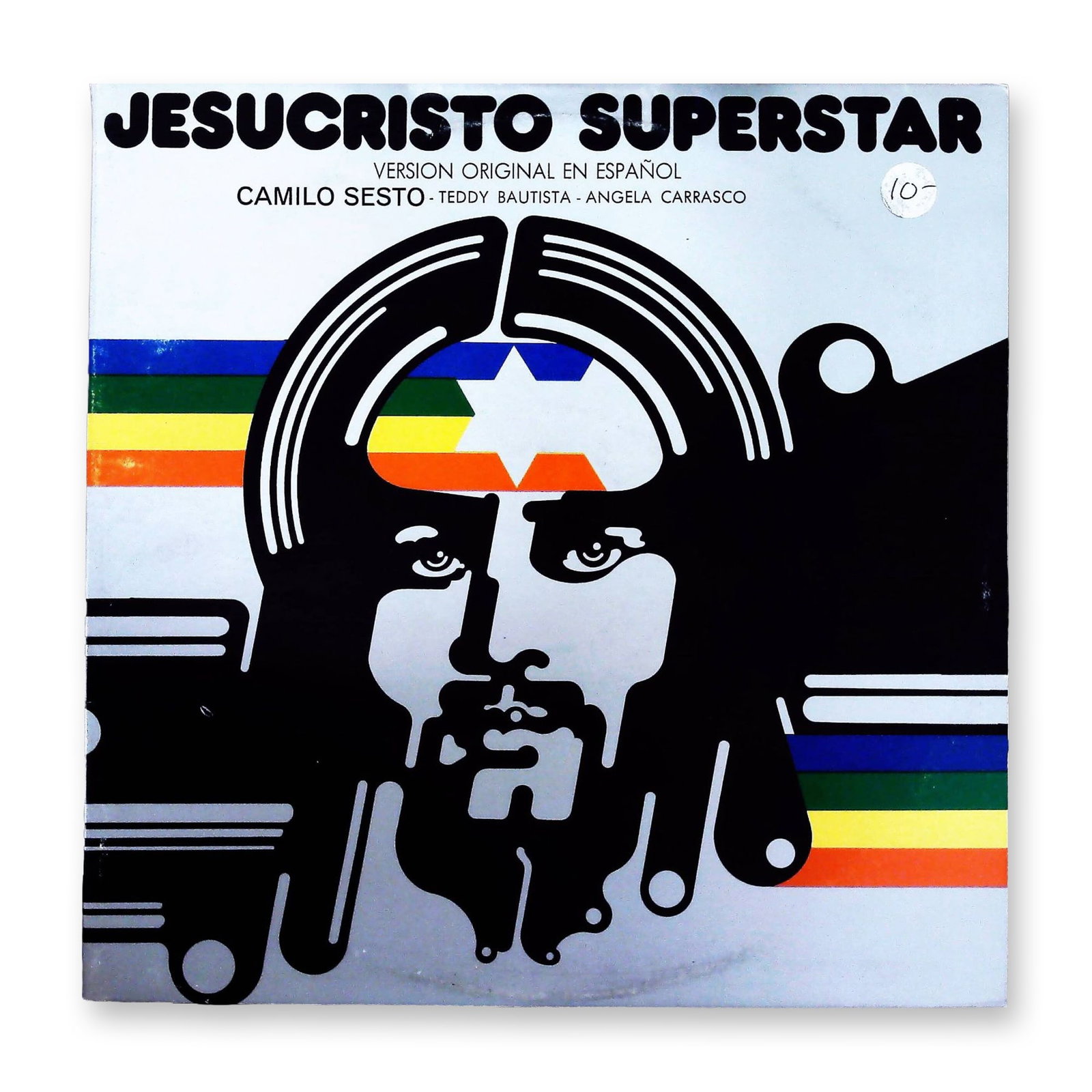 Camilo Sesto Jesucristo Superstar Original Spanish Cast 2-LP Record Set: A deluxe 2-record set of the original Spanish language cast recording of the rock opera Jesucristo Superstar (Jesus Christ Superstar). The album features the original cast from the Teatro Alcala-Palac
