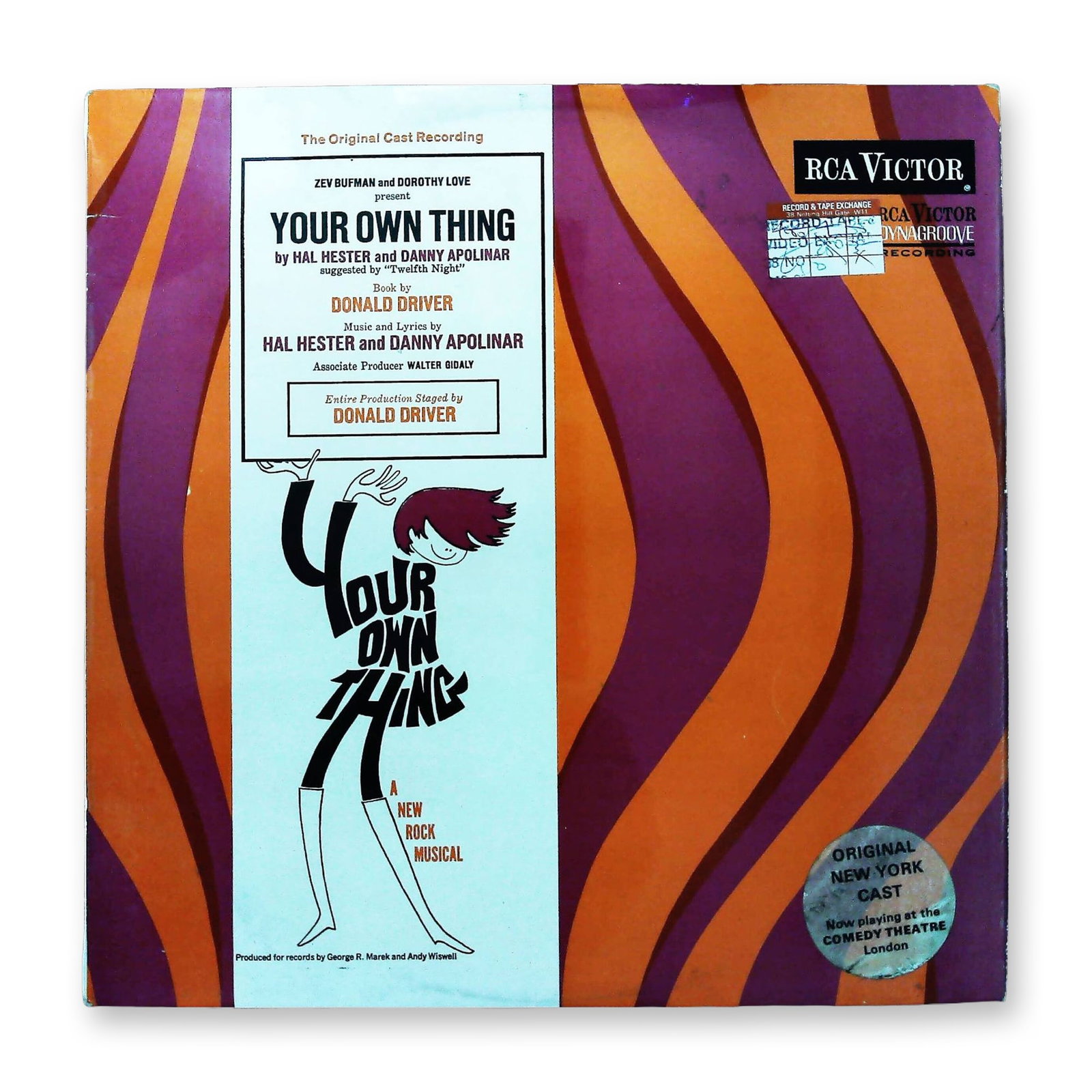 Your Own Thing Original Cast Recording Vinyl LP RCA Victor SF 7972 1968 (1 of 3)