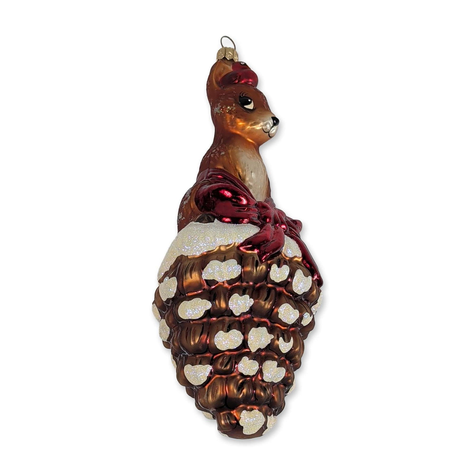 Christopher Radko Large Pinecone Perch Ornament (1 of 5)
