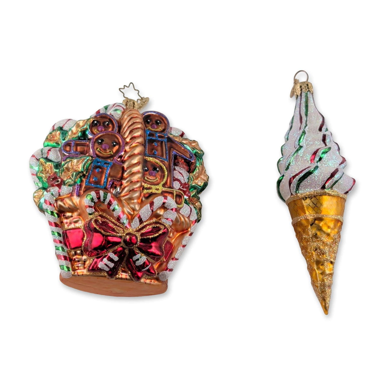 Two Christopher Radko Glass Sweets Christmas Ornaments (1 of 4)