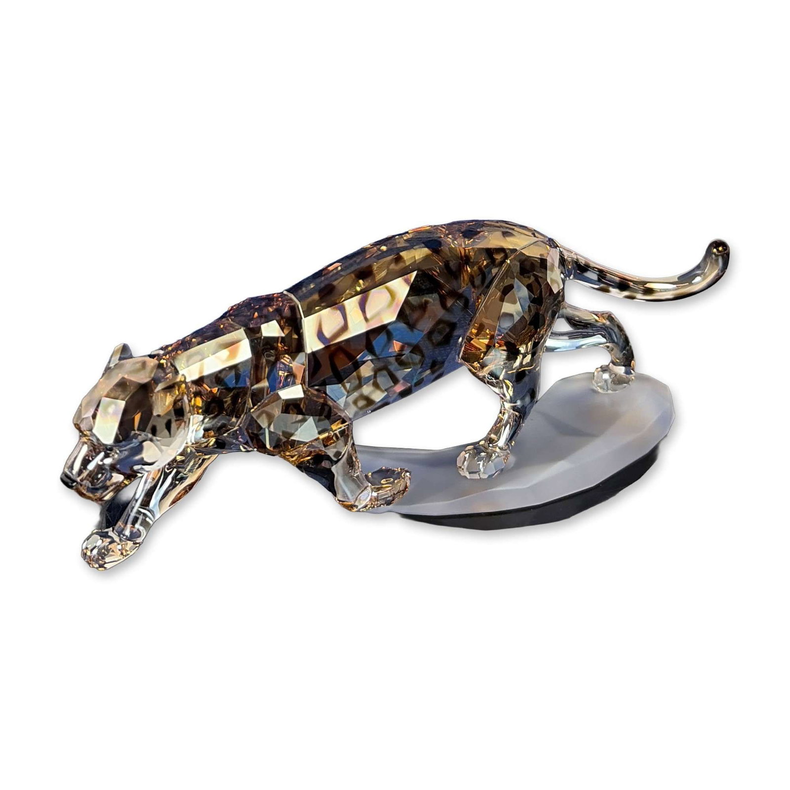Swarovski Crystal Figurine, Golden Shine Jaguar (1 of 5)