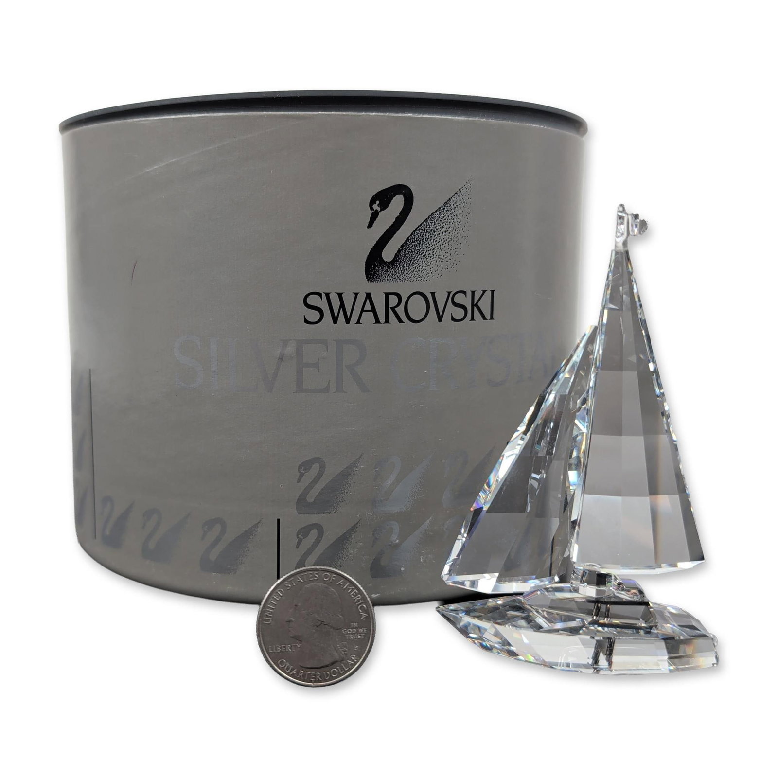 Swarovski Austrian Crystal Sailboat Figurine (1 of 4)