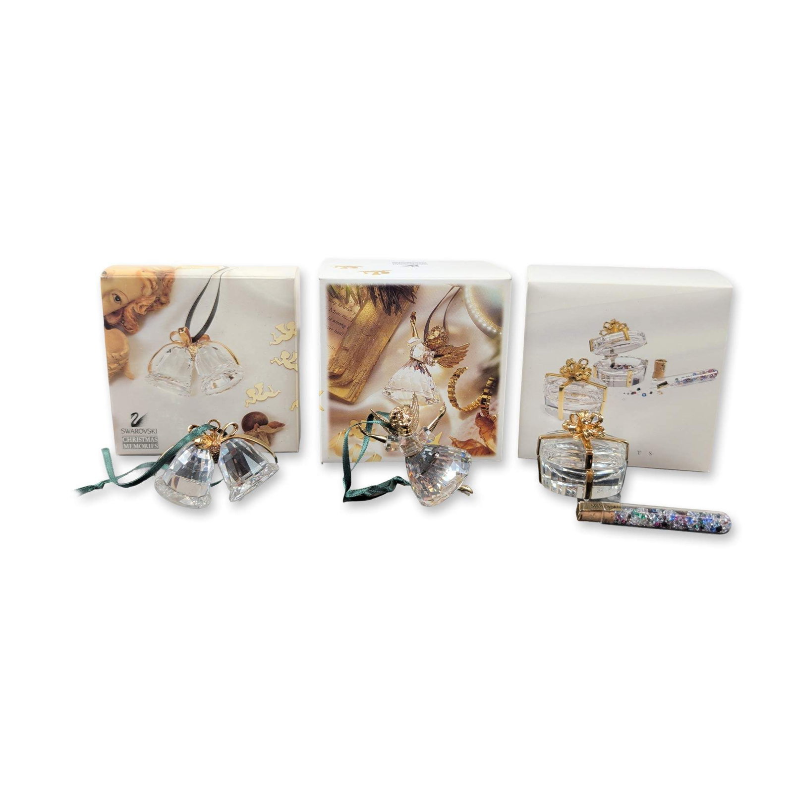 Three Swarovski Christmas Memories Crystal Ornaments (1 of 5)