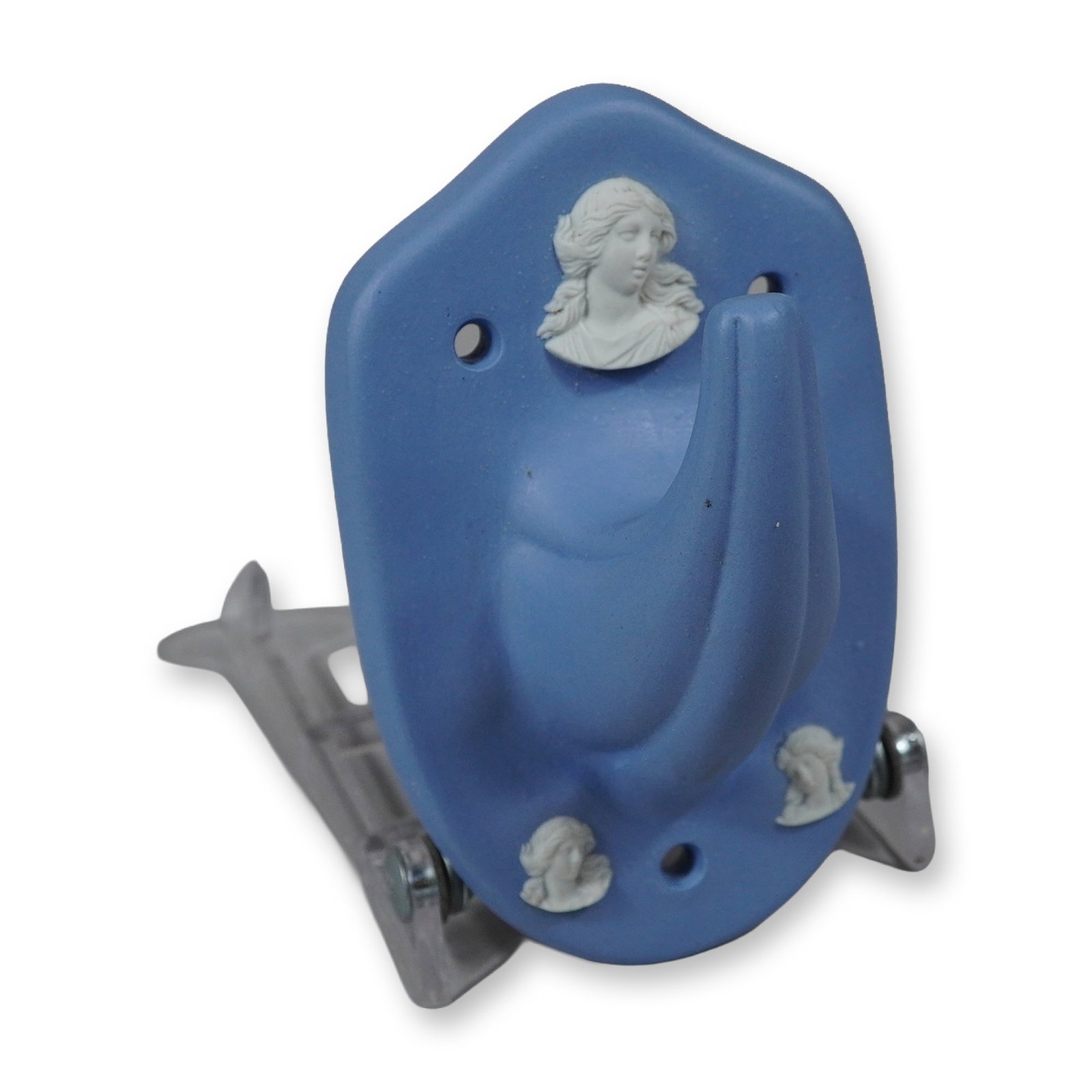 Wedgwood Blue Jasperware Wall Hook with Classical Relief Cameos (1 of 3)