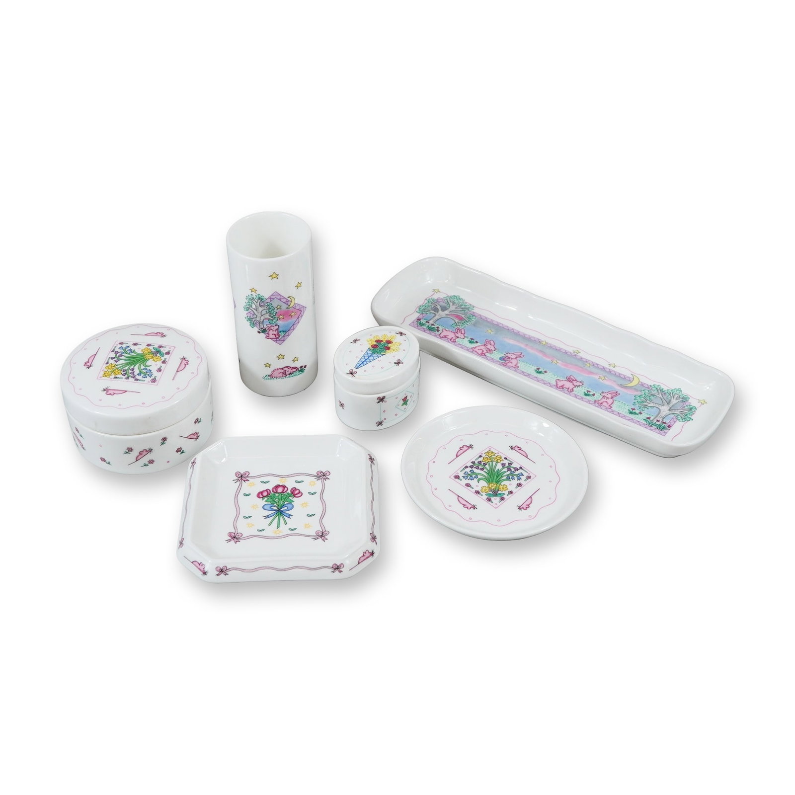 6pc Wedgwood Fine Bone China Nursery Ware by Michelle Cartlidge (1 of 3)