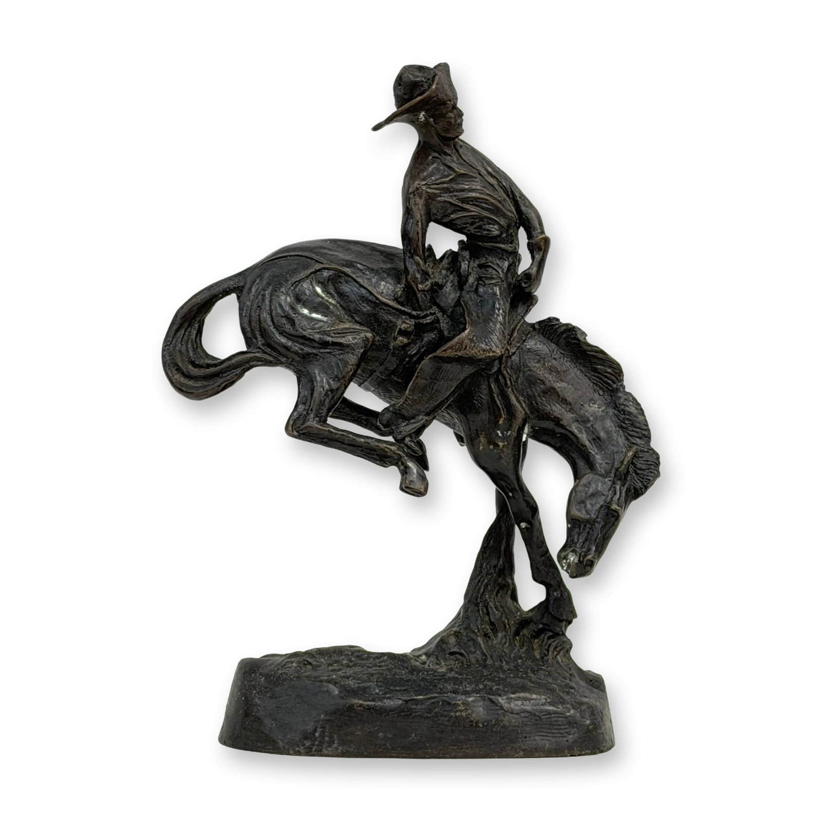 After Frederic Remington (American 1861-1909) Bronze Patinated Sculpture, The Outlaw, Signed (1 of 4)