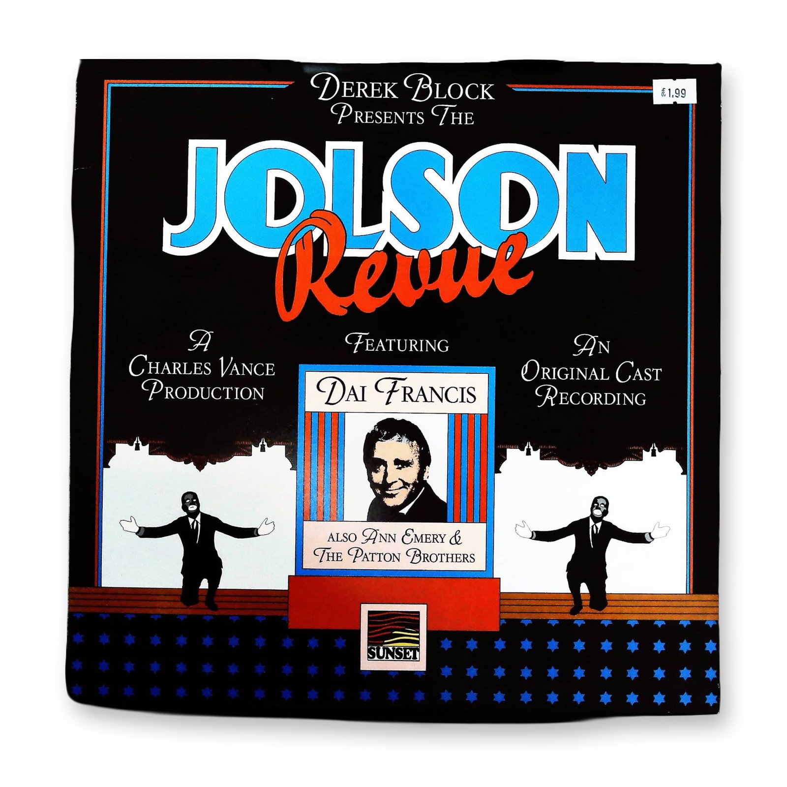 Original Cast Recording Derek Block Presents The JOLSON REVUE LP Record (1 of 3)