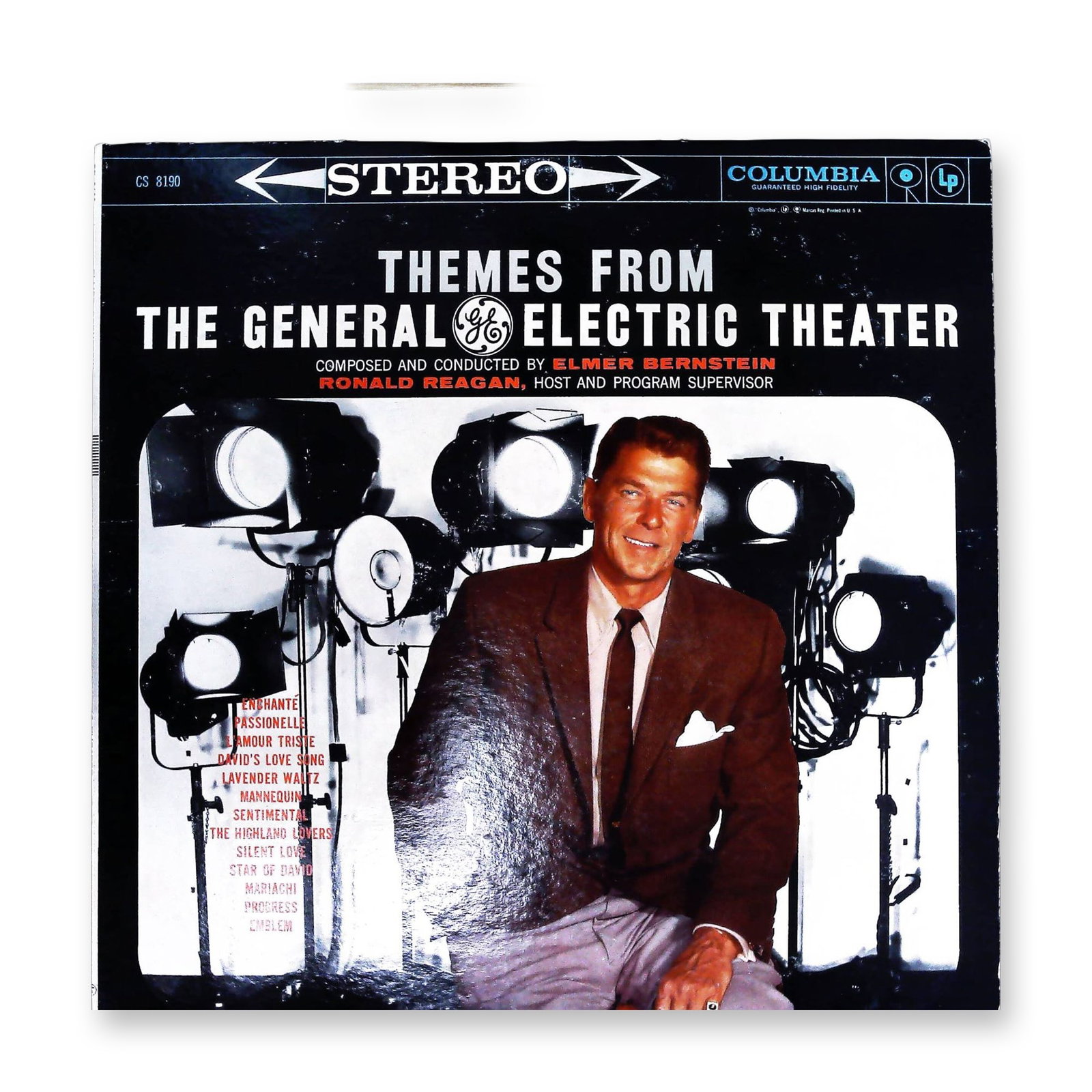 Themes From The General Electric Theater Elmer Bernstein Columbia CS 8190 Vinyl LP: This is a Columbia Records release of Themes From The General Electric Theater, composed and conducted by Elmer Bernstein. The album features musical themes from the television anthology series and hi