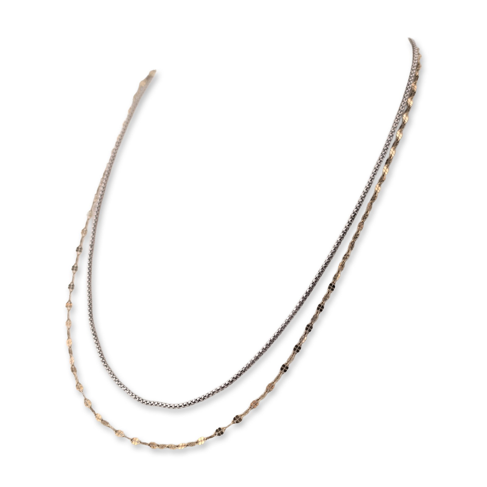 Two Sterling Silver Chain Necklaces (1 of 5)