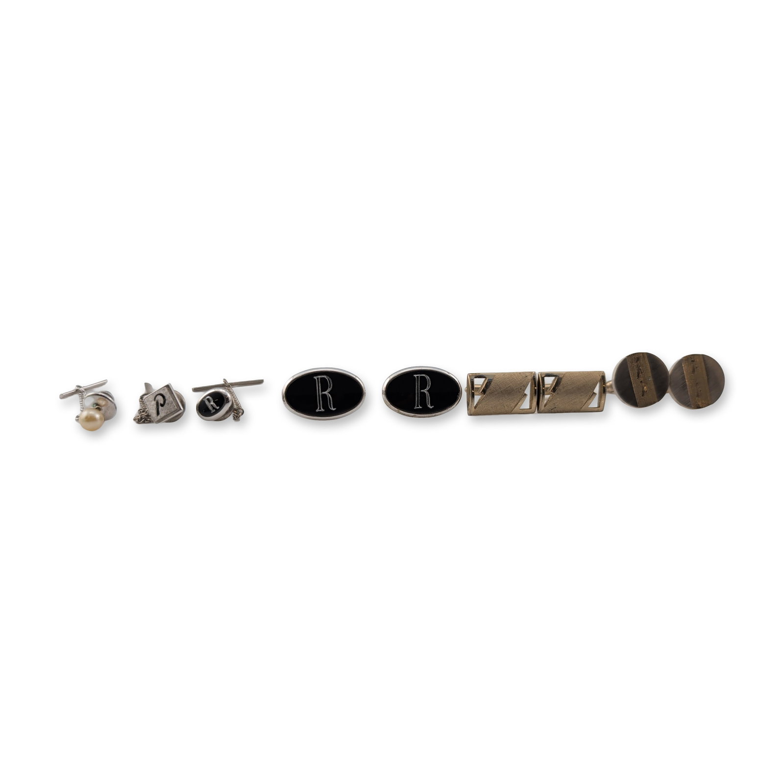 Collection of Men's Cufflinks (3 pair) and Tie Pins (3) (1 of 4)