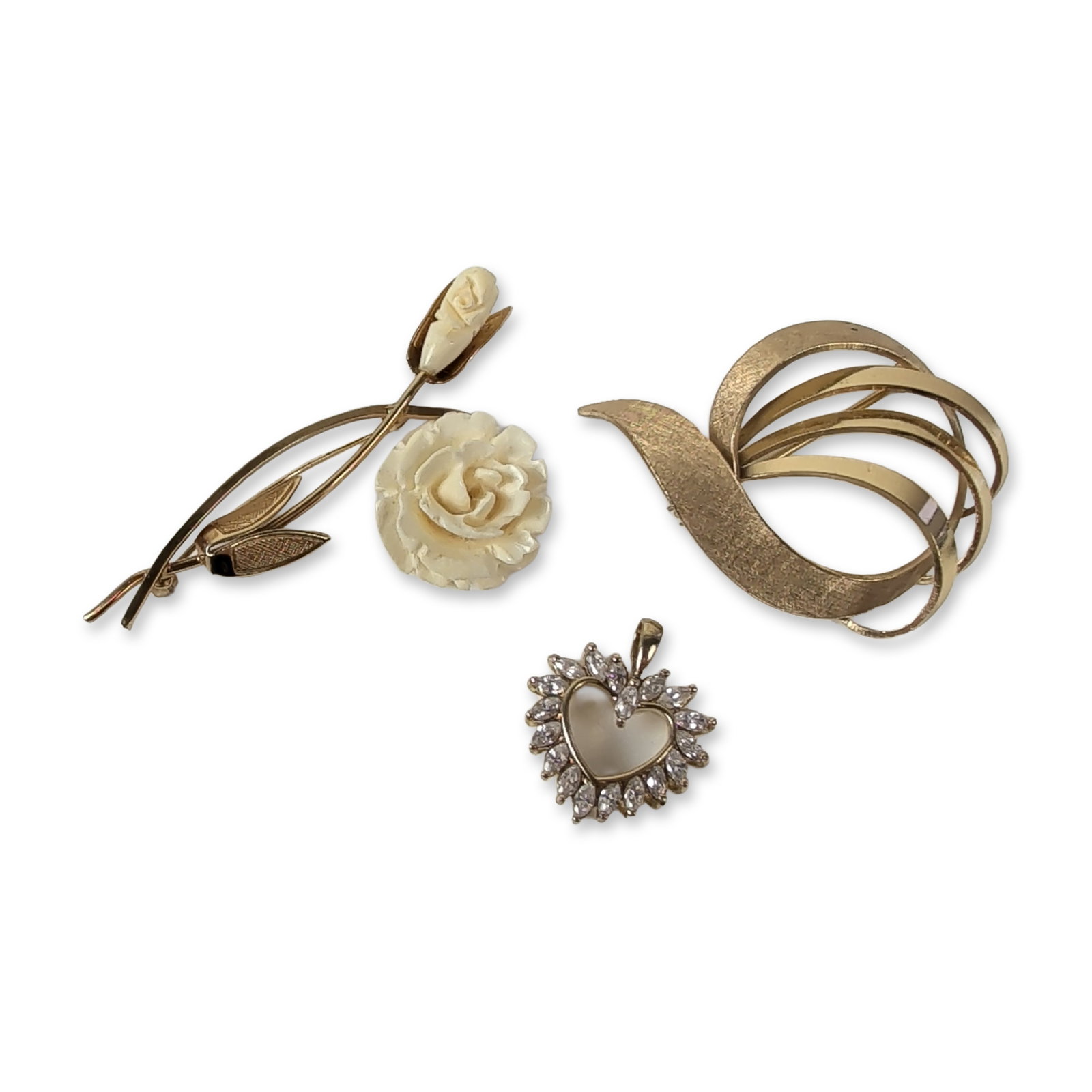 Three Vintage Gold Filled and Costume Jewelry (1 of 3)