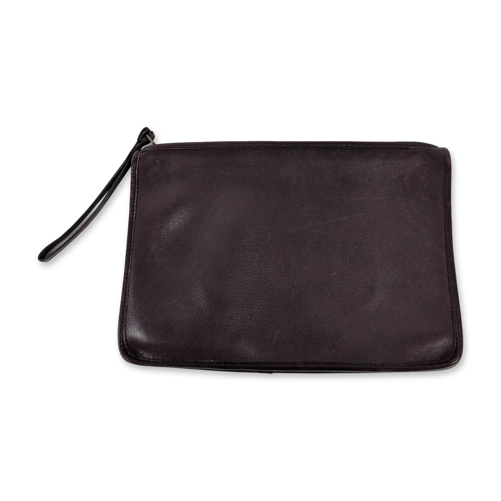 Vintage Coach NYC Mahogany Leather Portfolio Clutch (1 of 4)