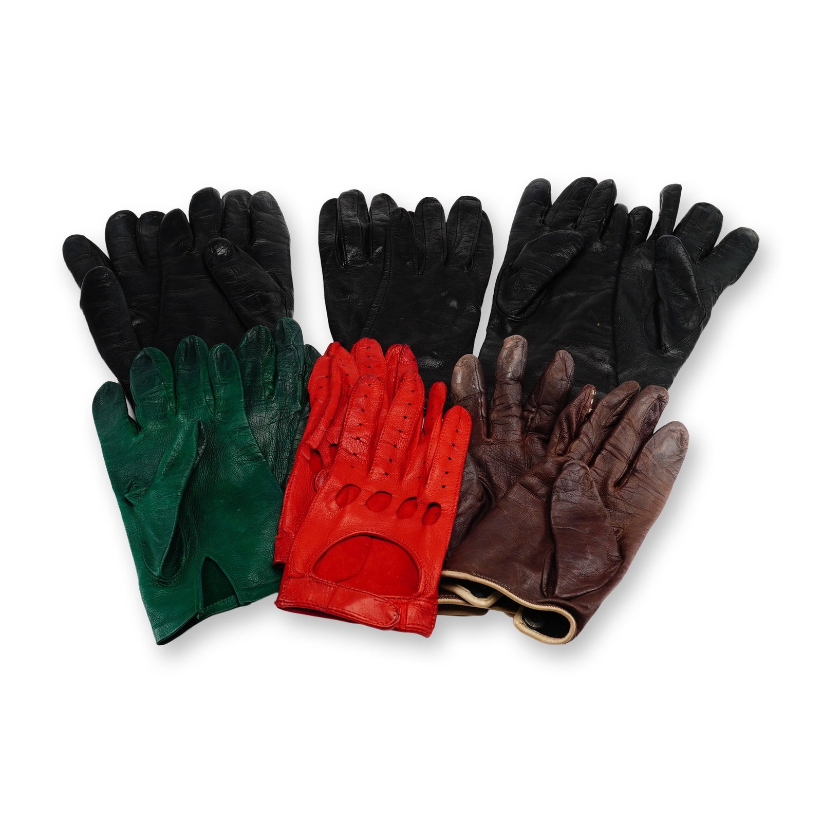 Six Pairs of Ladies Genuine Leather Gloves (1 of 4)