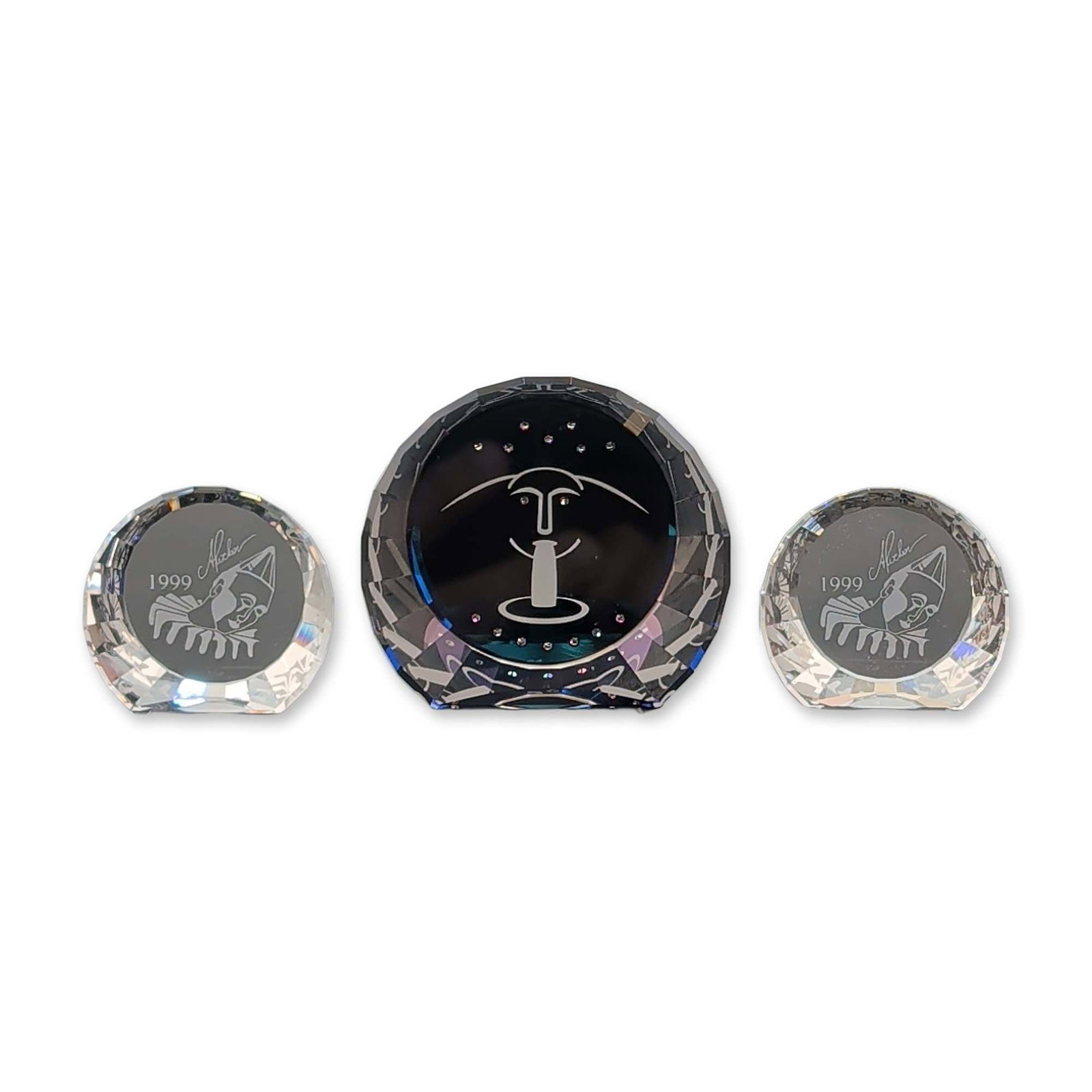 3pc Swarovski Crystal Paperweights (1 of 5)