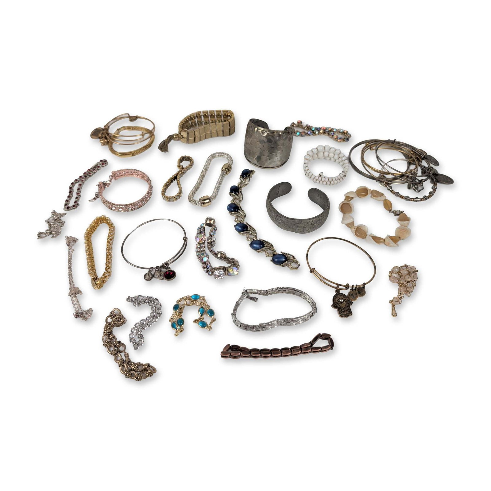 Assortment of Signed and Vintage Costume Jewelry Bracelets (1 of 5)