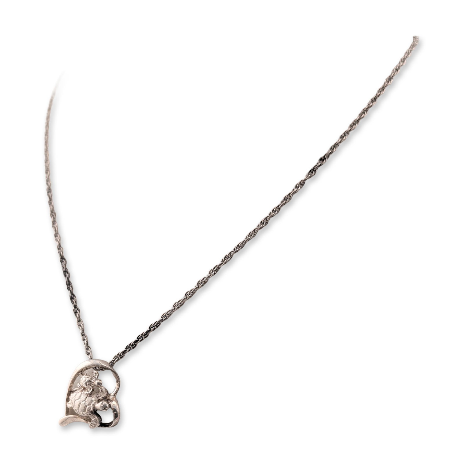 Sterling Silver Turtle Heart Necklace (1 of 4)