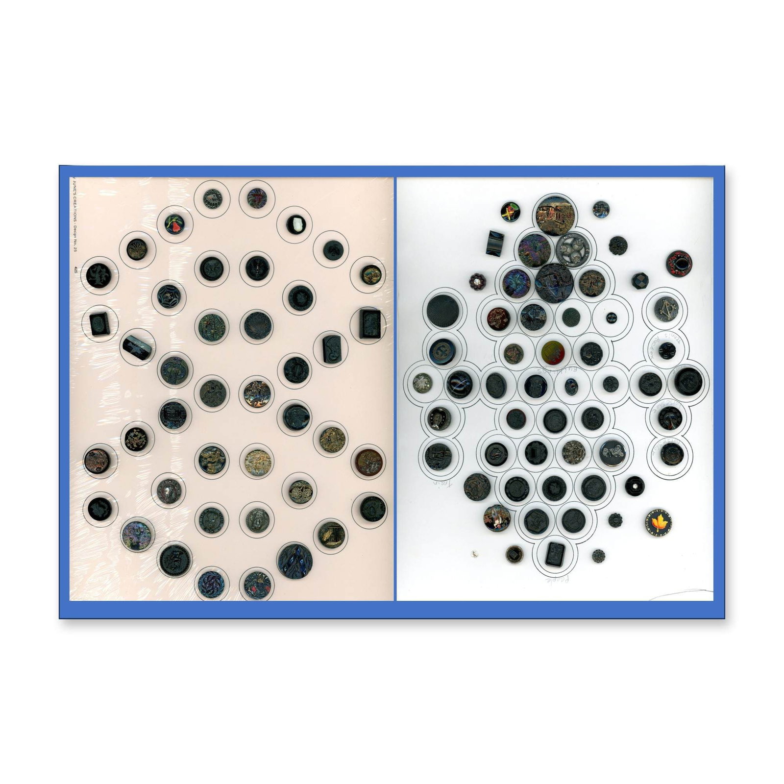 AN ASSORTEMENT OF BLACK GLASS BUTTONS (1 of 3)