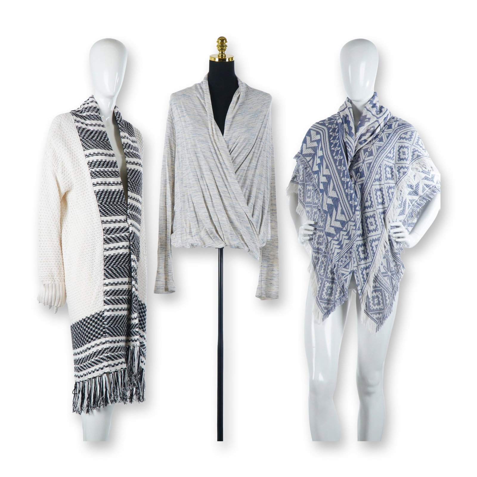 3pc Anthropologie, H&M, and Bohemian Style Women Knitwear Collection (1 of 5)