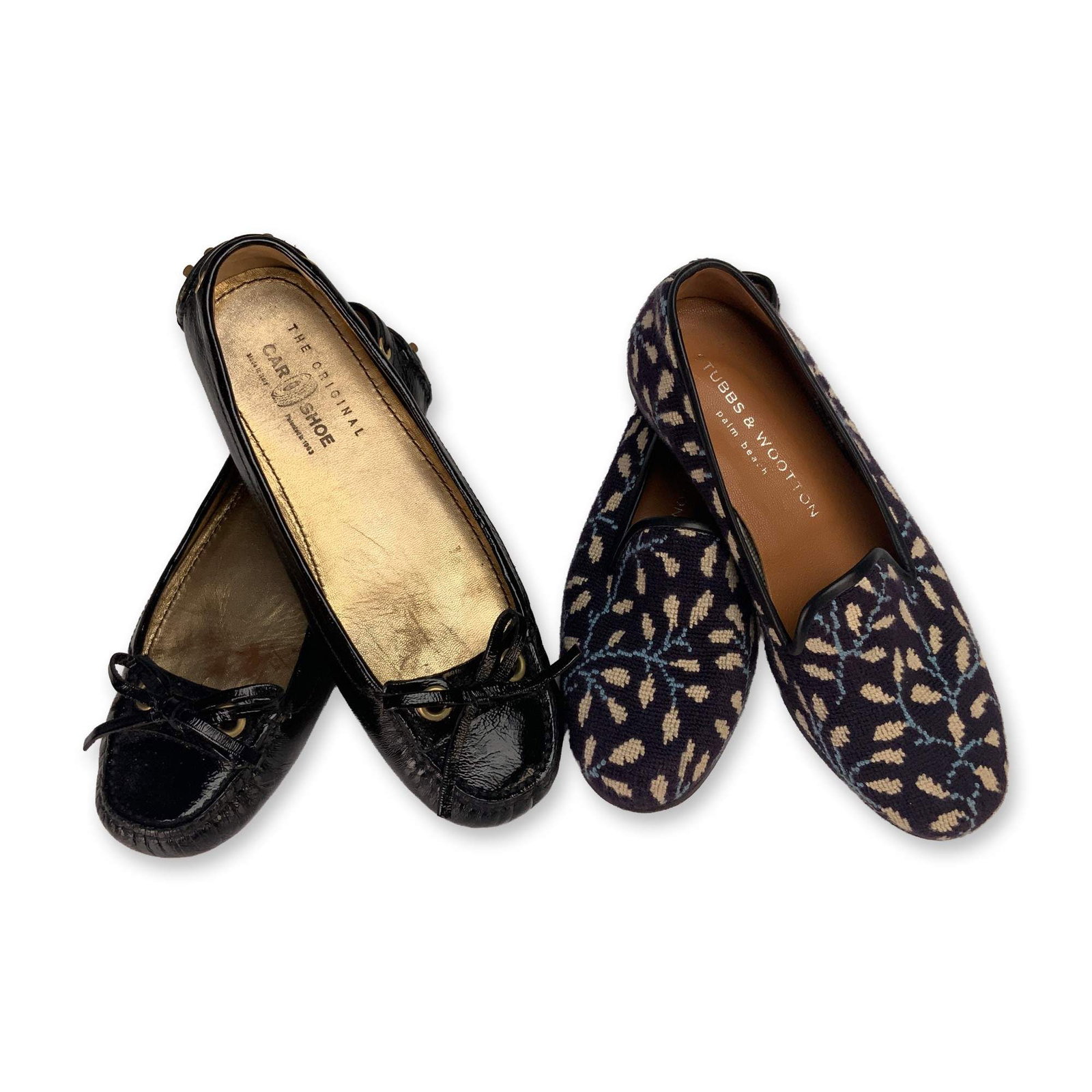 Two Pairs of Designer Loafers Including Stubbs and Wootton and The Original Car Shoe (1 of 3)