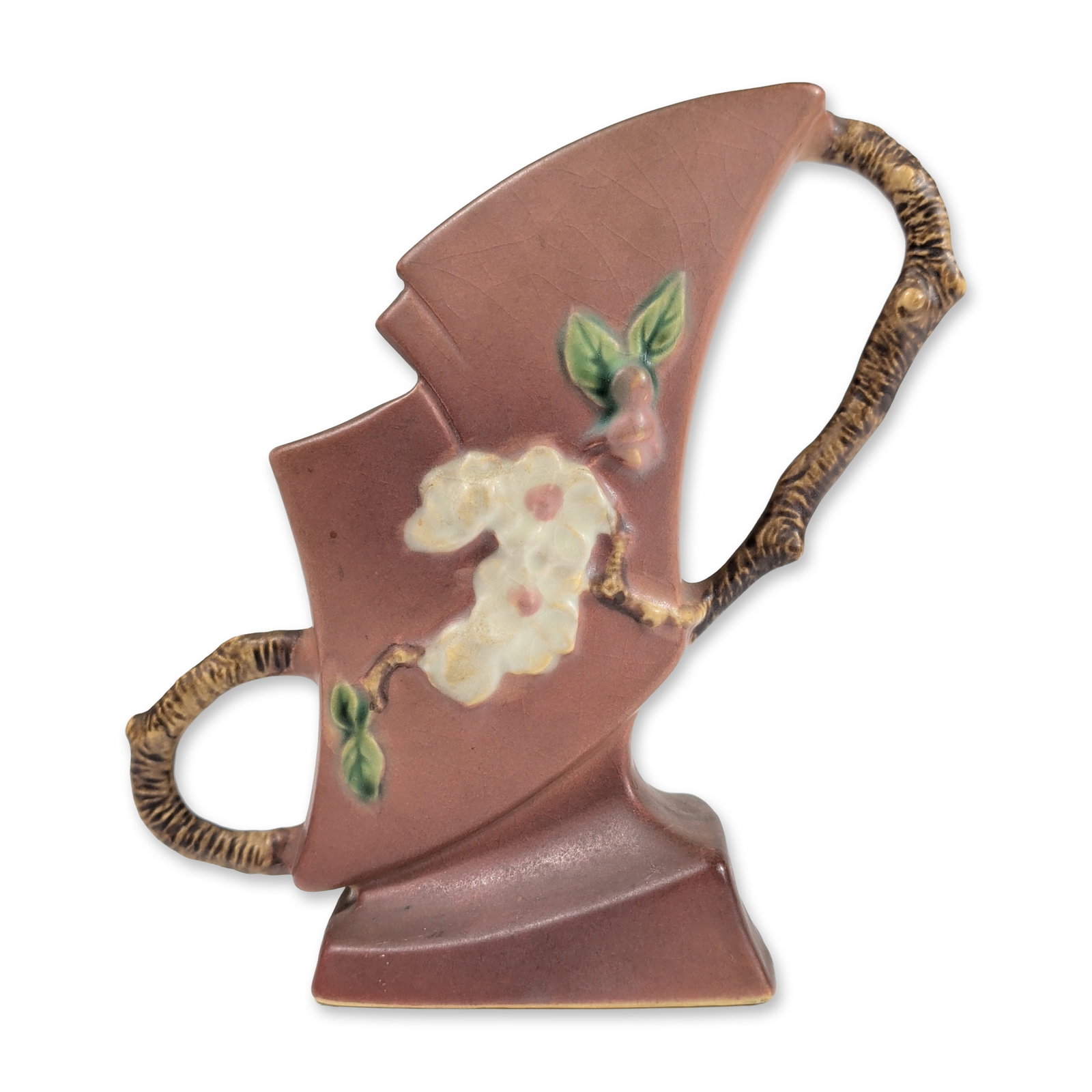Roseville Pottery Vase, Apple Blossom (1 of 5)