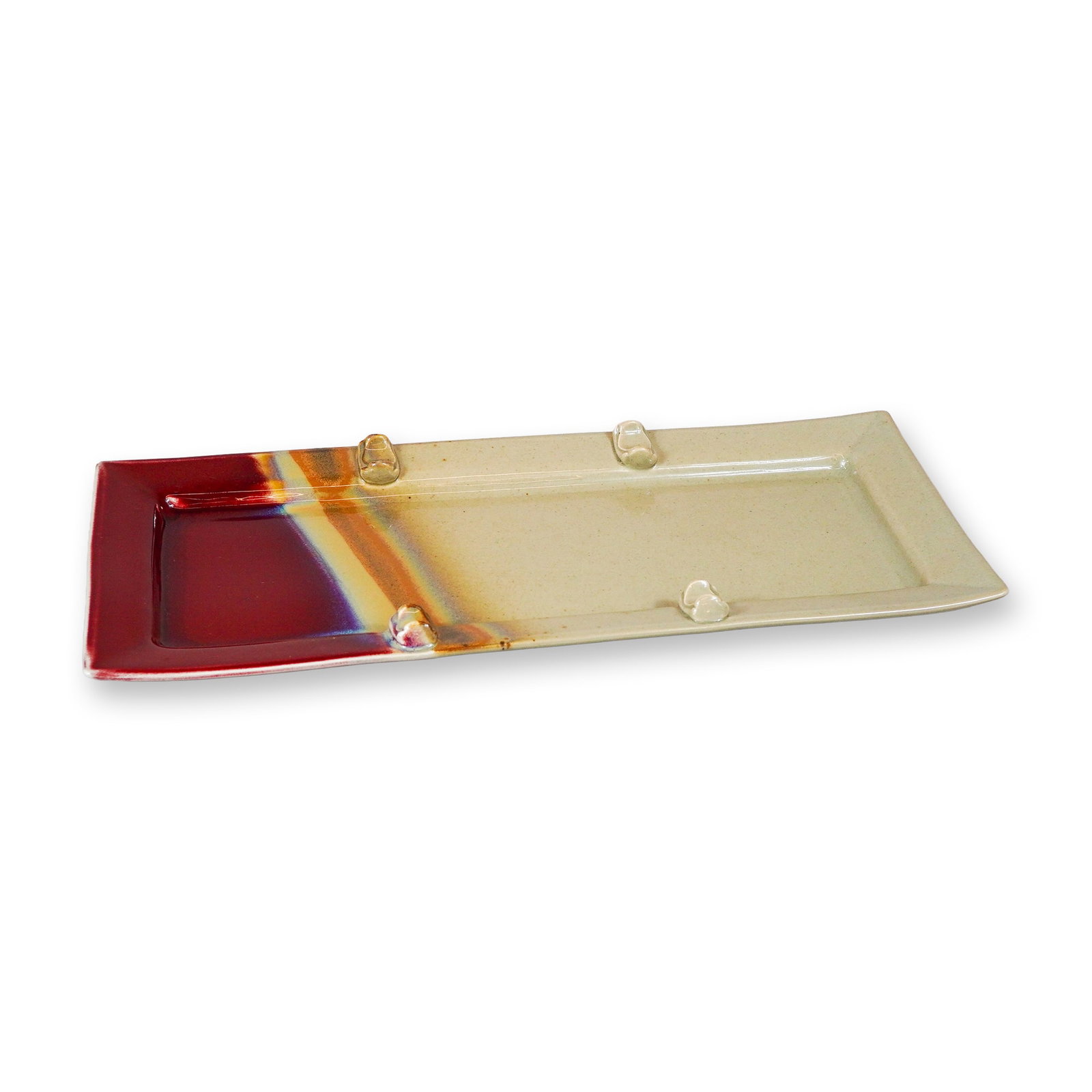 Jay Trenchard Large Rectangular Studio Pottery Platter, 2000 (1 of 4)