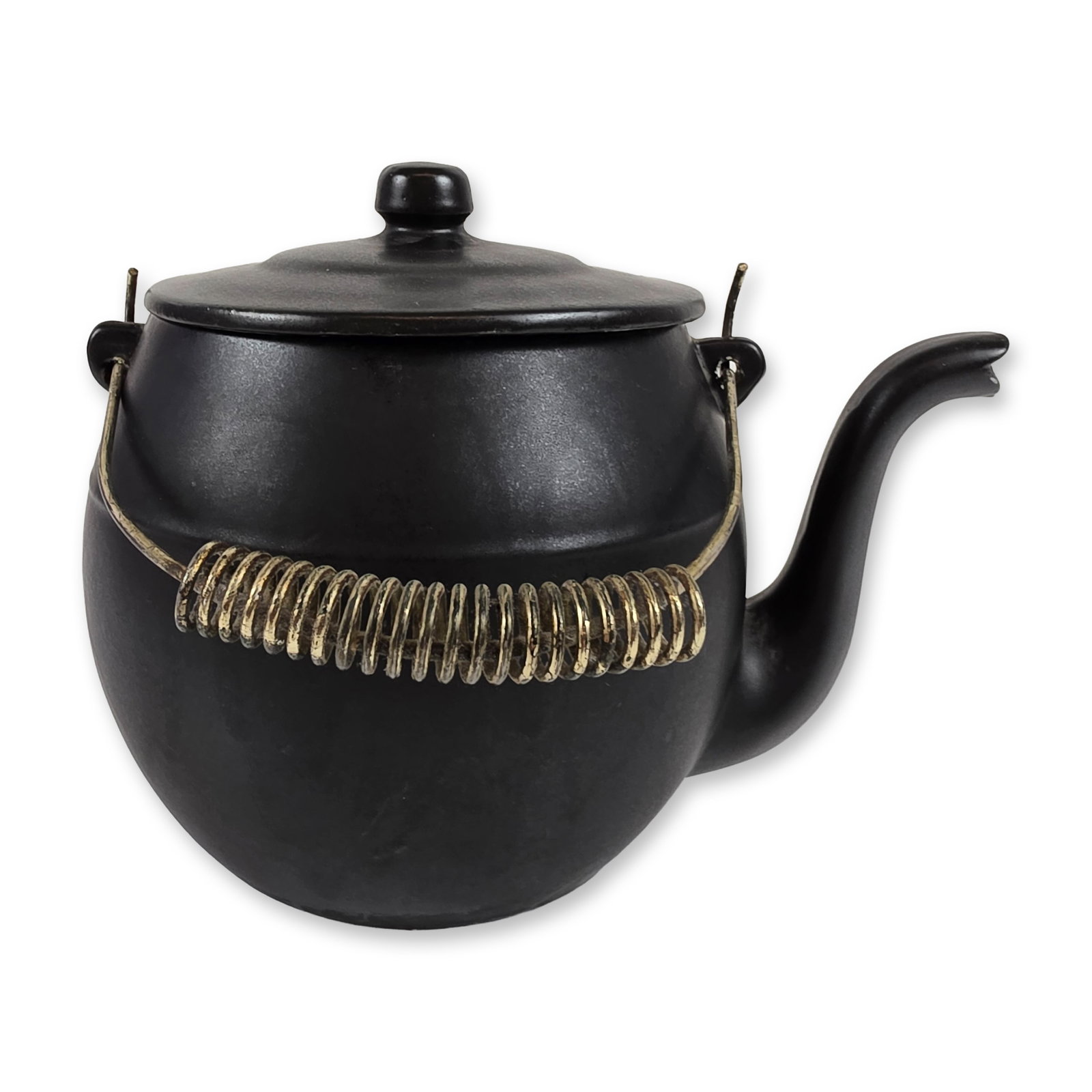 McCoy Ceramic Black Kookie Kettle (1 of 4)