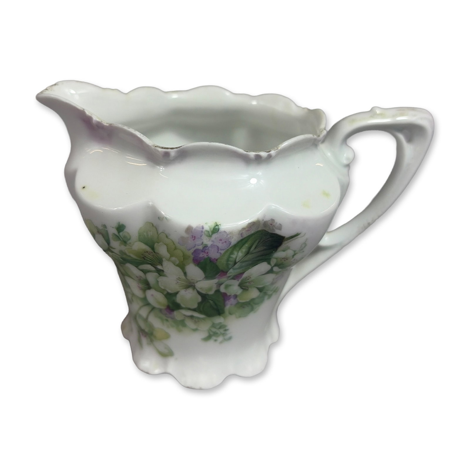 RS Prussia Porcelain Floral Motif Creamer (1 of 4)