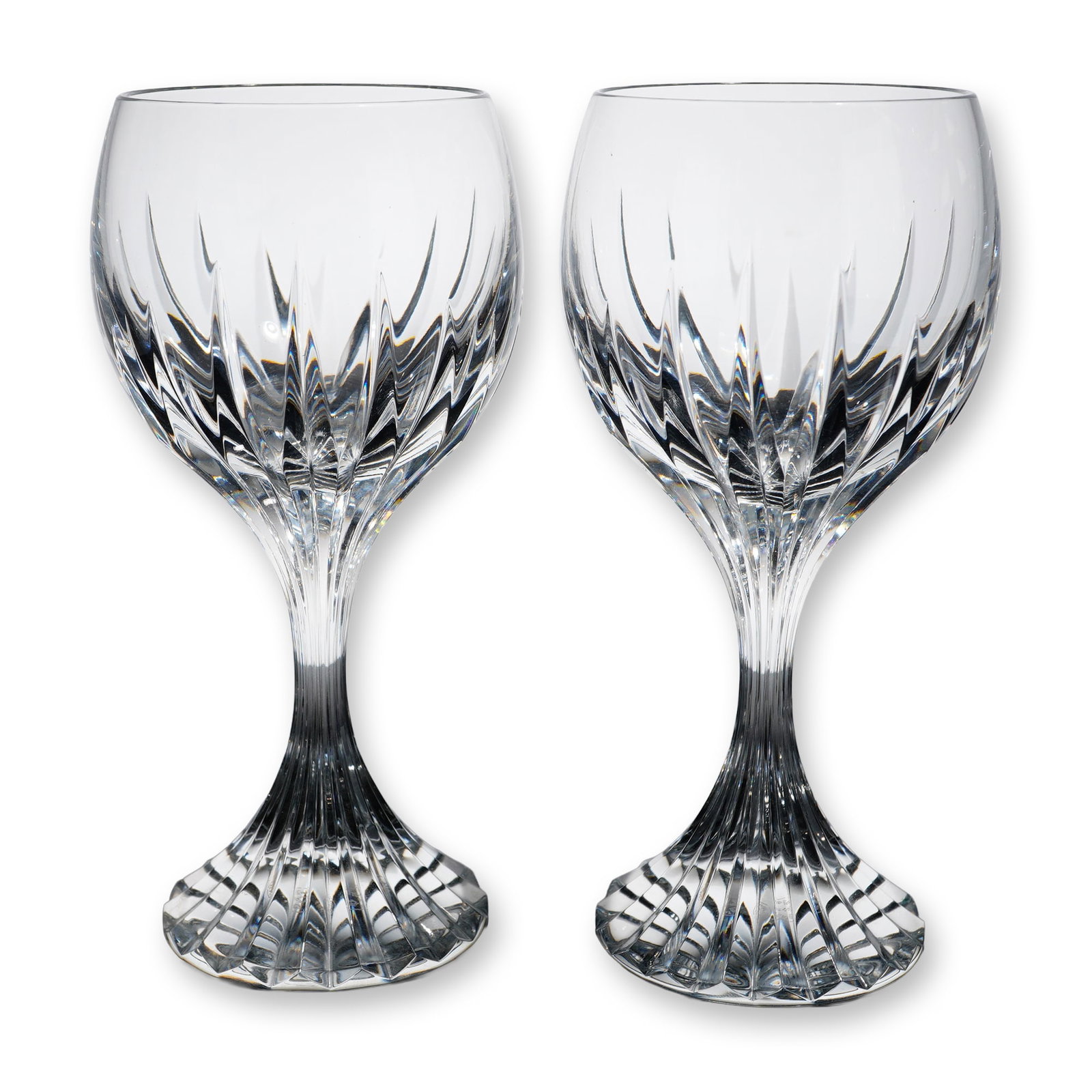 Pair of Baccarat Massena Crystal Wine Goblets (1 of 4)