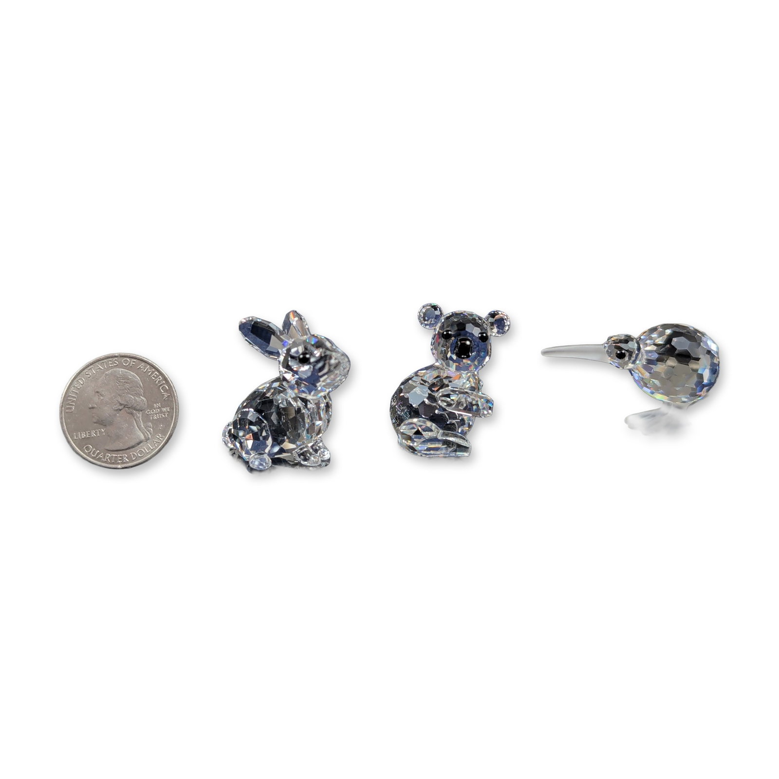 Three Swarovski Silver Crystal Animal Figurines (1 of 6)