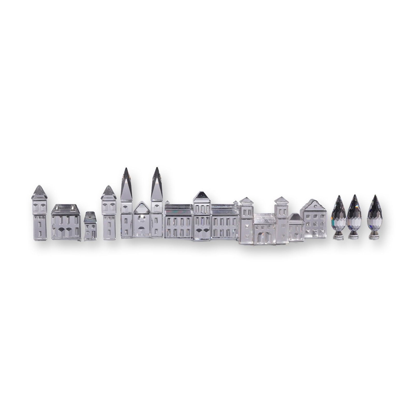 8pc Swarovski Crystal City Figurines (1 of 5)