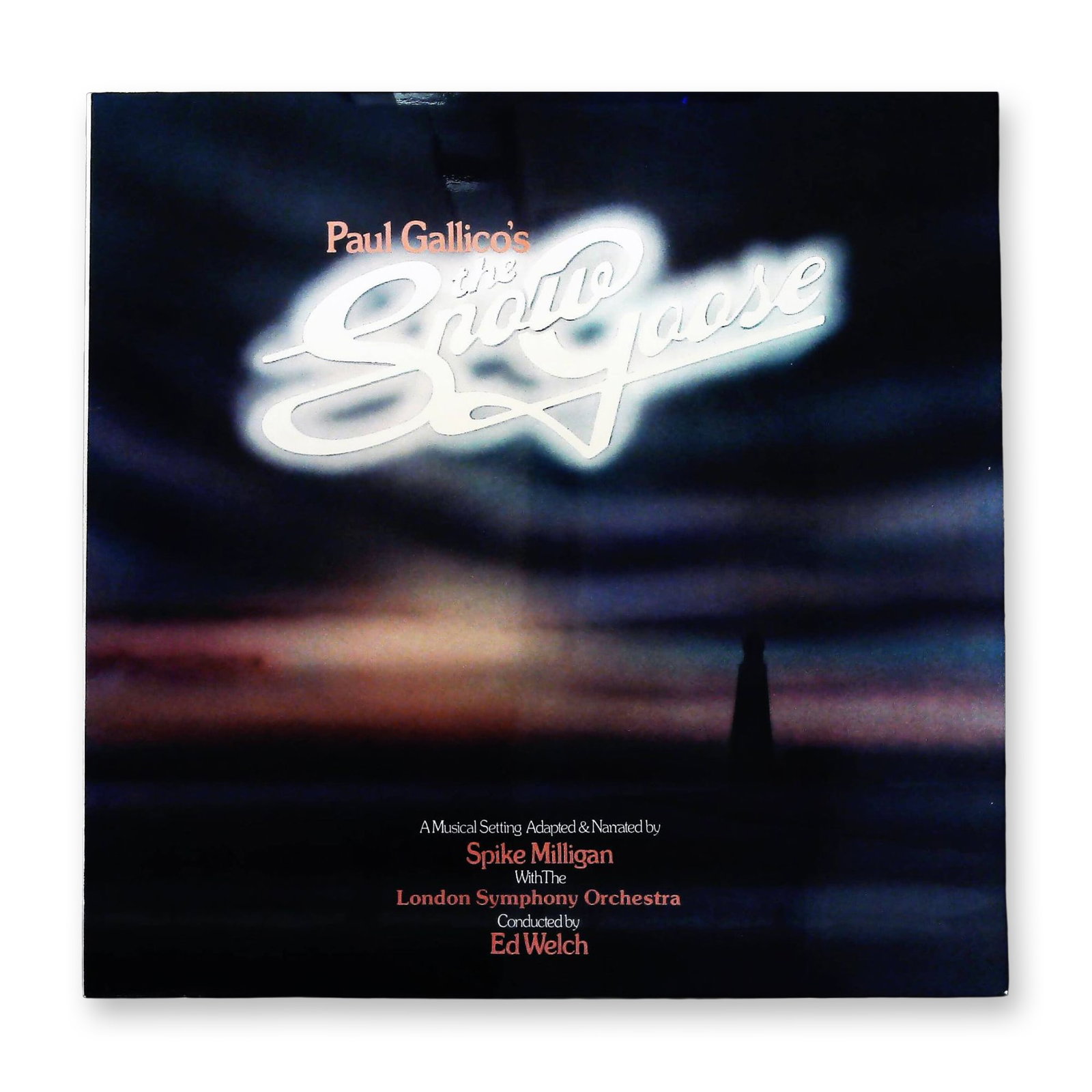 Paul Gallico's Snow Goose A Musical RCA LP Record: This lot comprises a single 12-inch black vinyl LP record and its original accompanying cardboard sleeve, presenting the musical setting of Paul Gallico's 'The Snow Goose'. The work is adapted and nar
