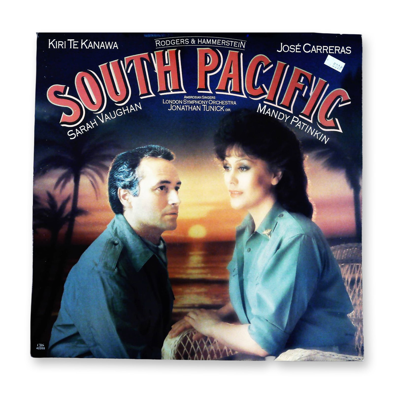 Rodgers & Hammerstein South Pacific 1988 Studio Cast LP Sarah Vaughan Mandy Patinkin (1 of 3)