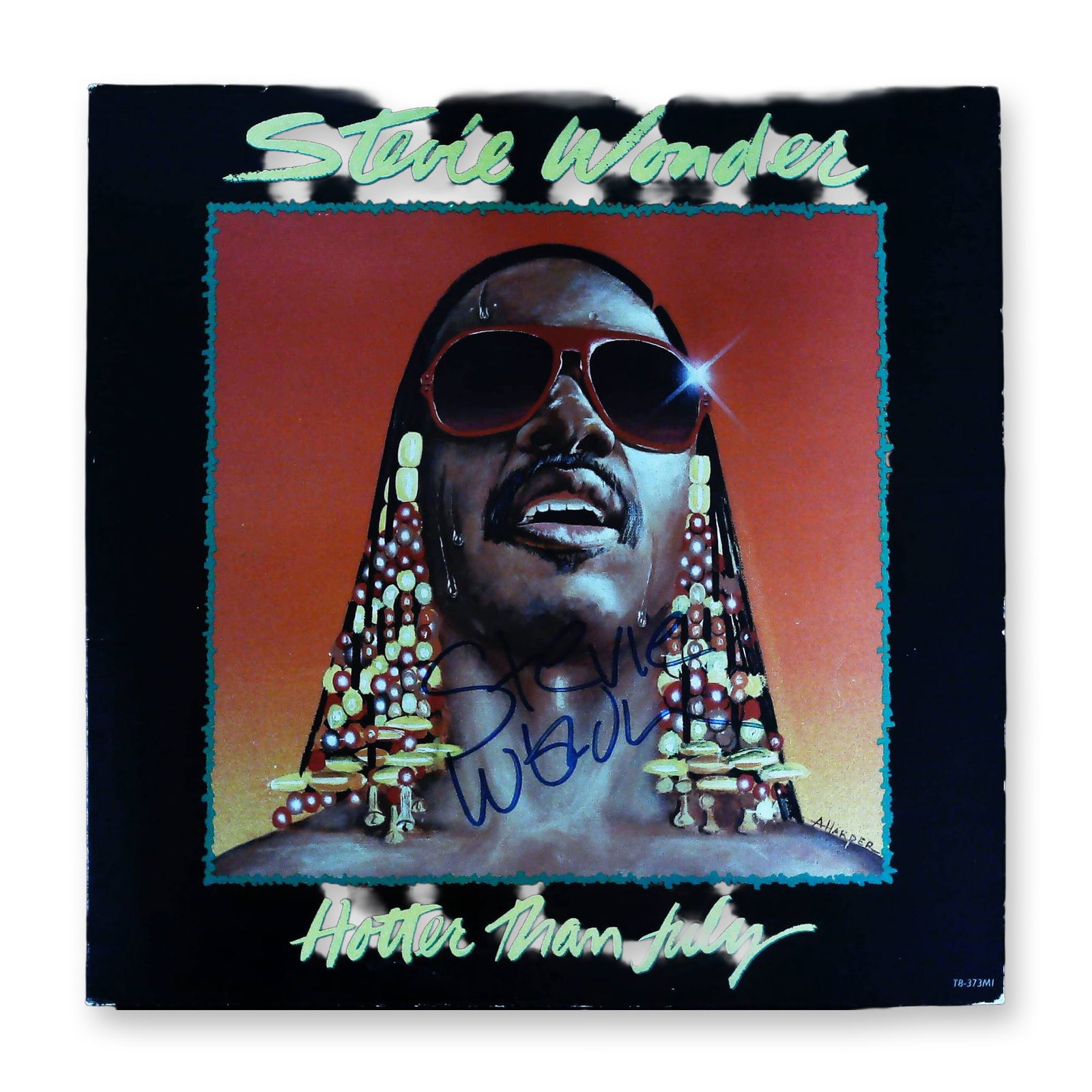 Stevie Wonder Signed Hotter Than July Vinyl LP with COA (1 of 4)