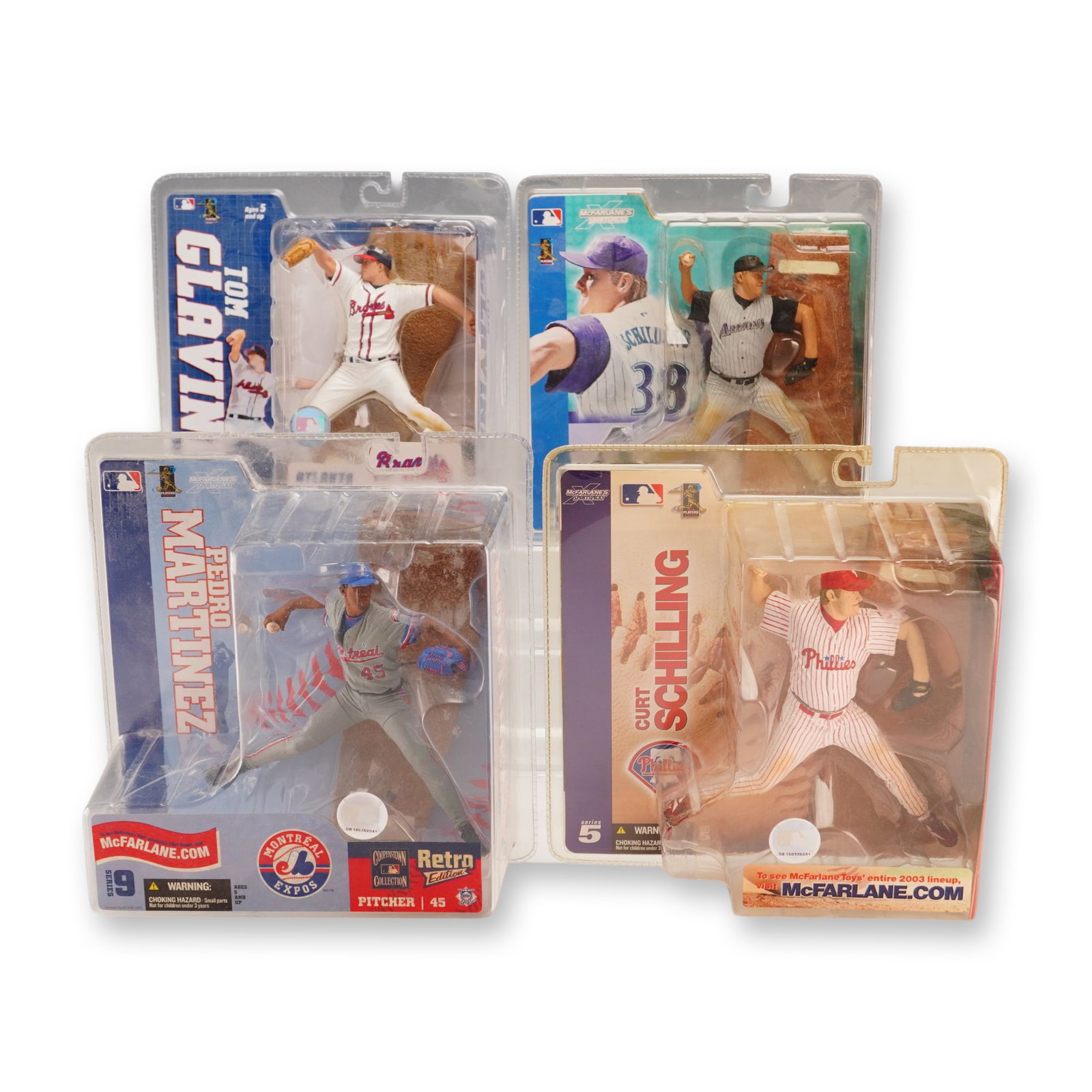4pc McFarlane Toys SportsPicks MLB Action Figures Pitcher Assortment (1 of 3)