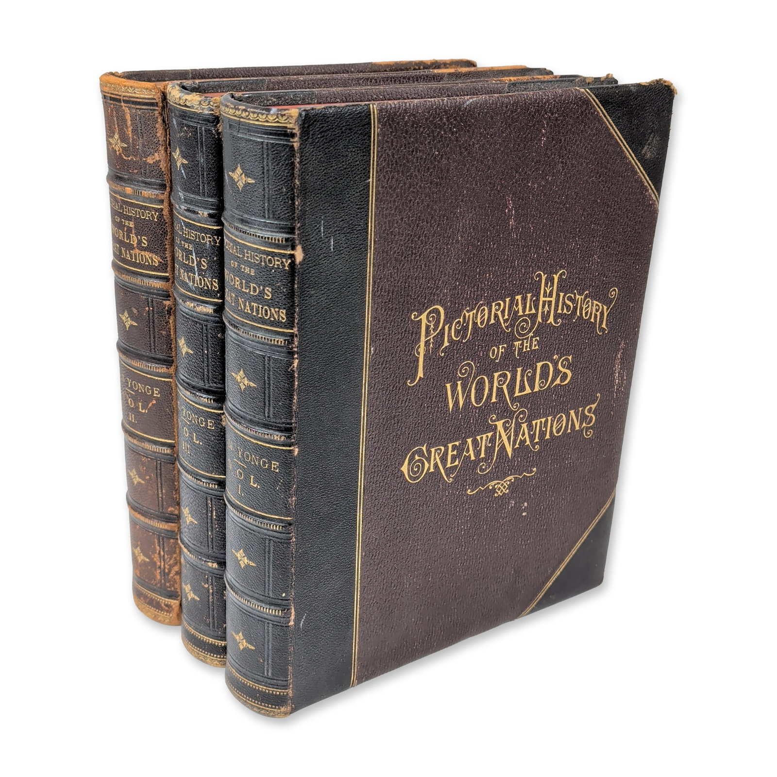 C.M. Yonge. Vol I - III A Pictorial History of the World's Great Nations, Selmar Hess, 1882 (1 of 9)