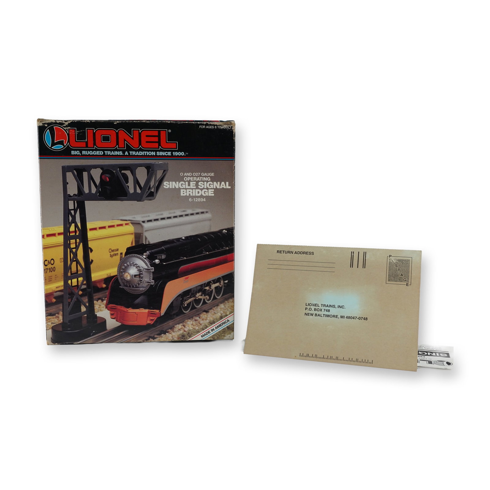 Lionel O/O27 Gauge Operating Single Signal Bridge, 6-12894 (1 of 5)