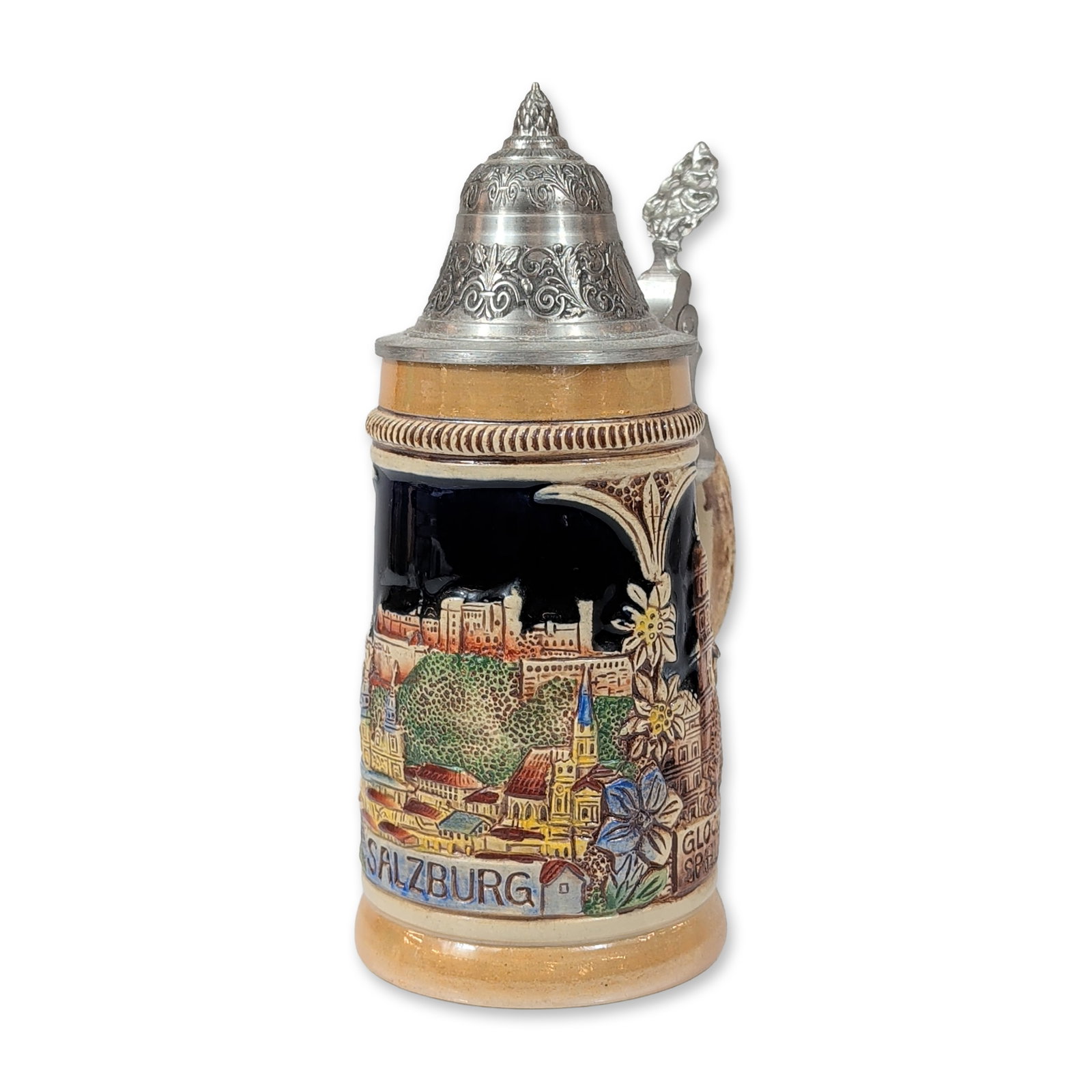 King Austria Salzburg Handpainted Relief Beer Stein (1 of 5)