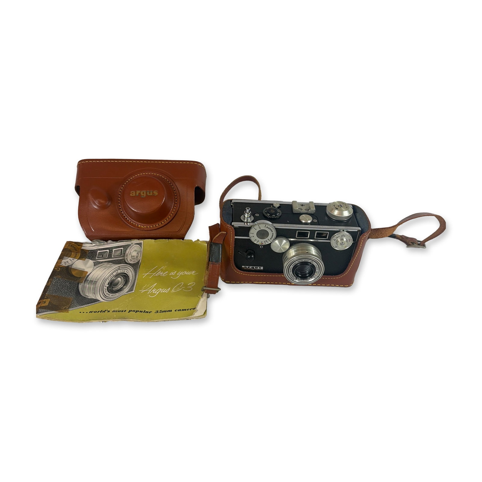 Argus C3 35mm Rangefinder Camera Set (1 of 4)