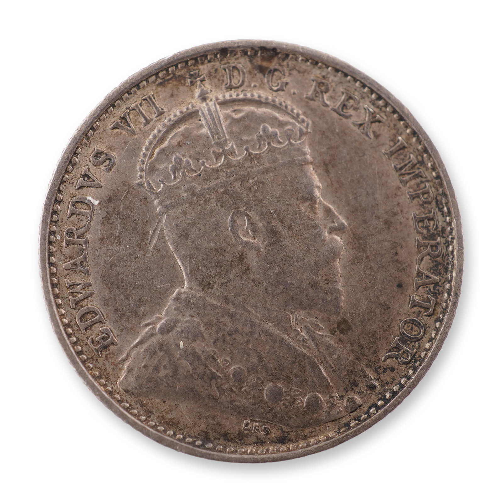 1903 Canada Edward VII Silver 5 Cents Coin (1 of 3)