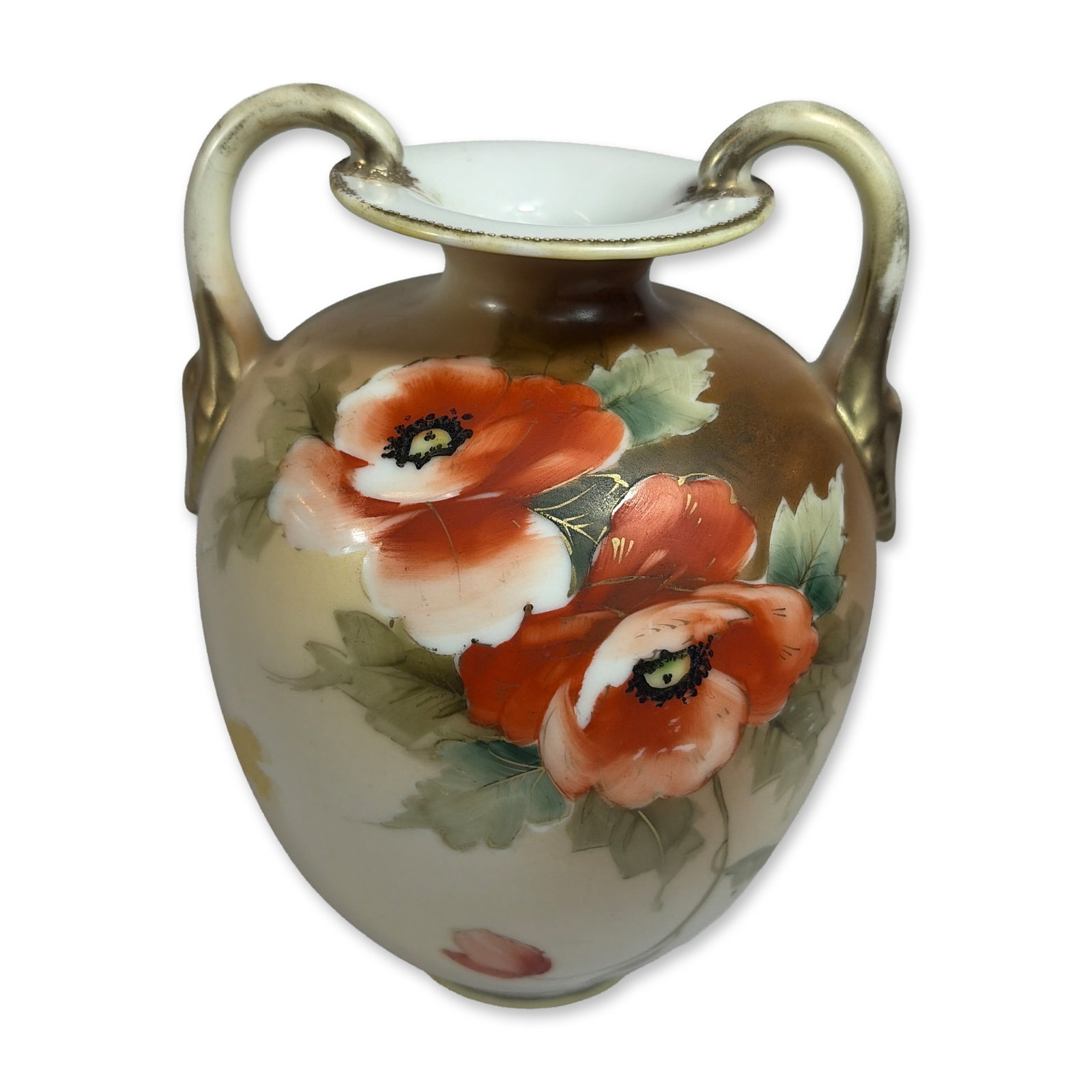 T.S. Nippon Hand Painted Poppy Vase (1 of 4)
